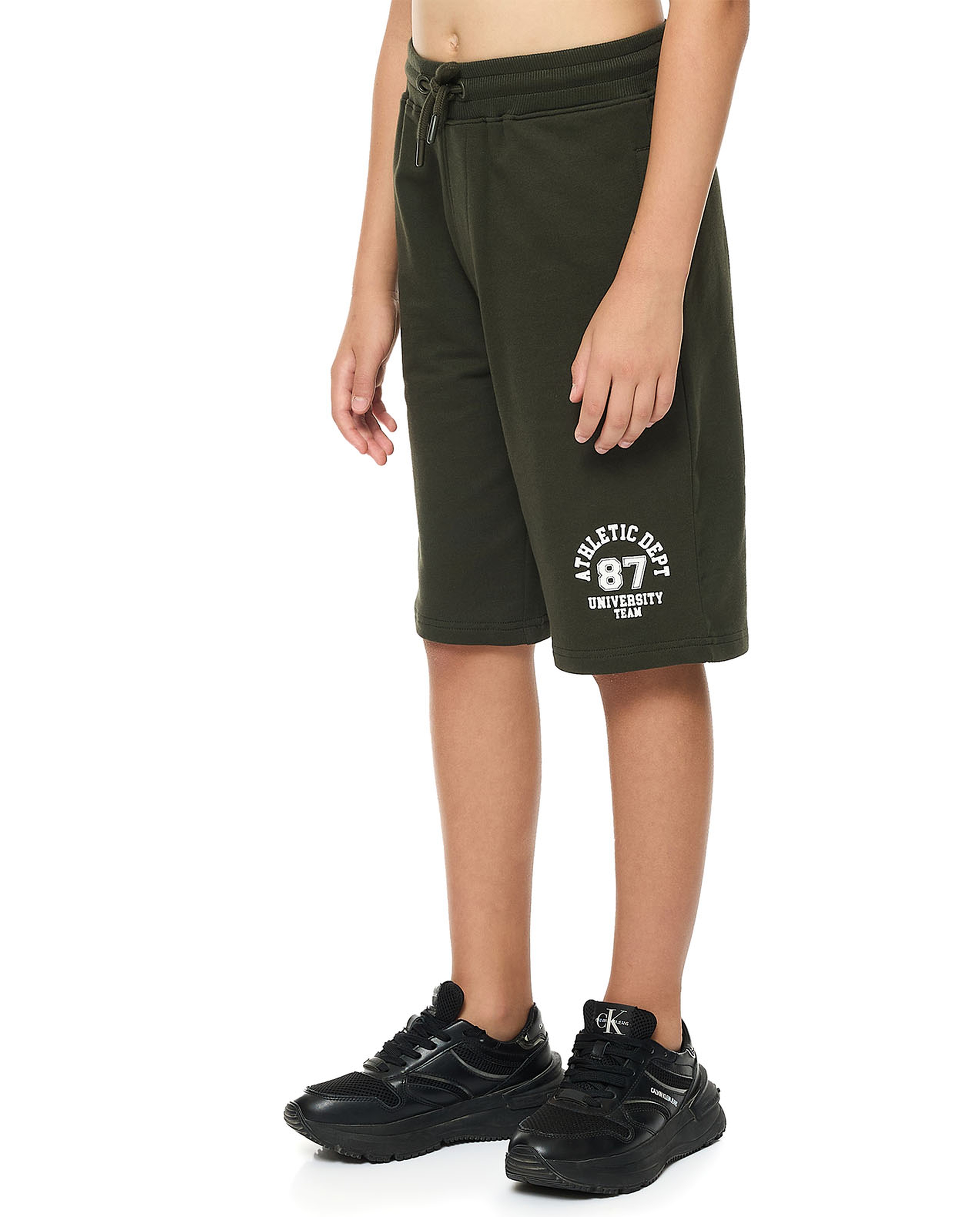 Printed Bermuda Shorts with Drawstring Waist