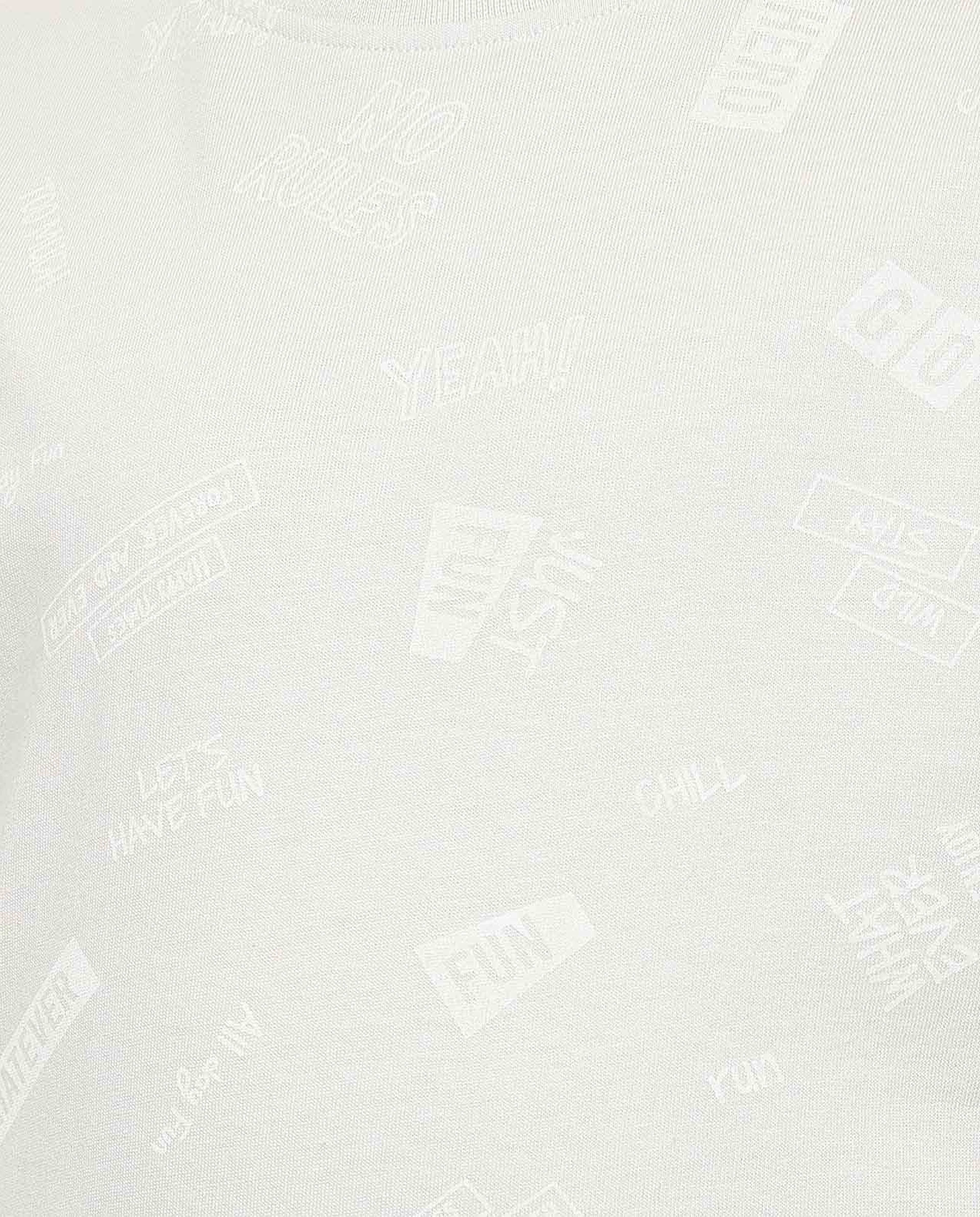 Printed T-Shirt with Crew Neck and Short Sleeves