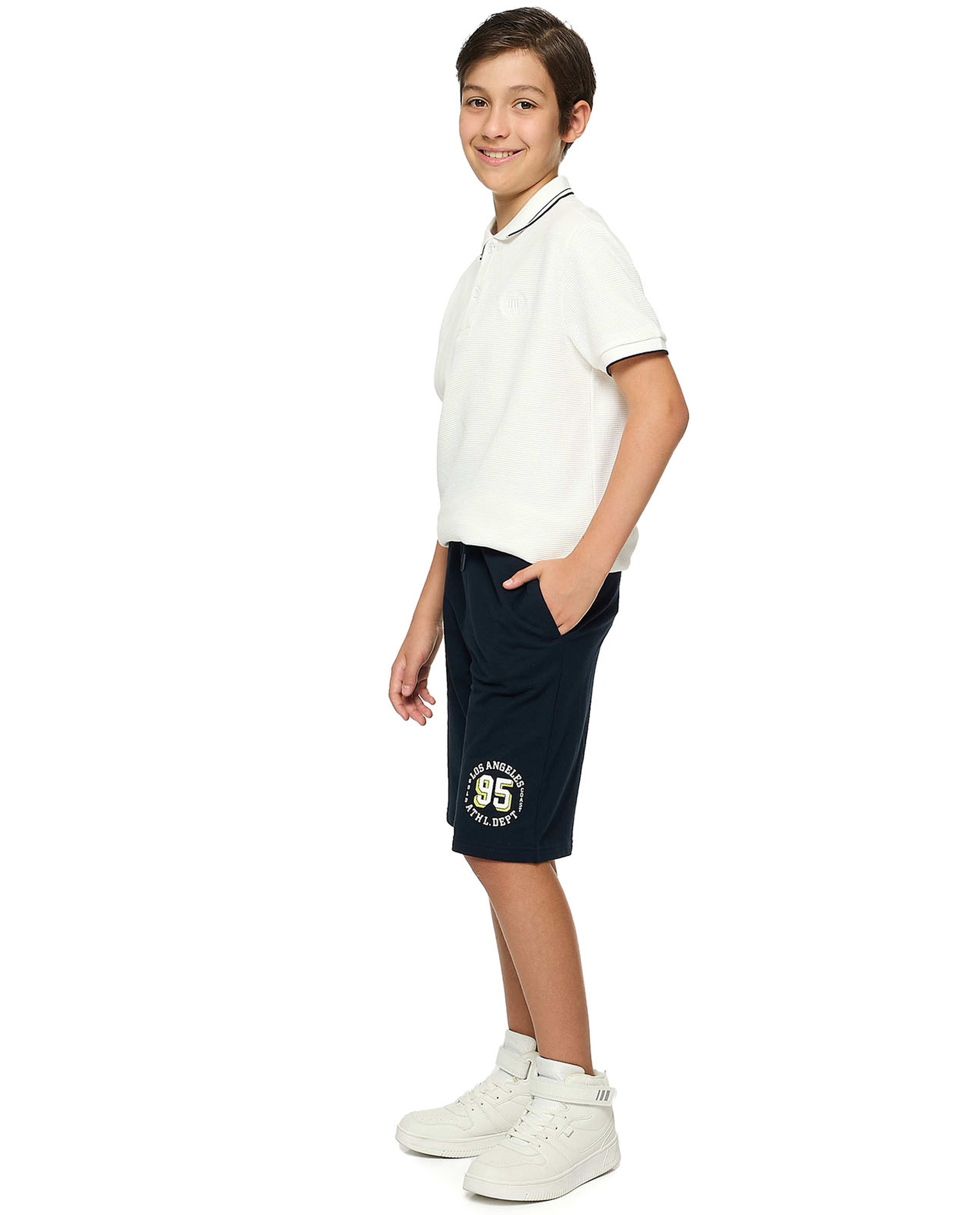 Printed Bermuda Shorts with Drawstring Waist