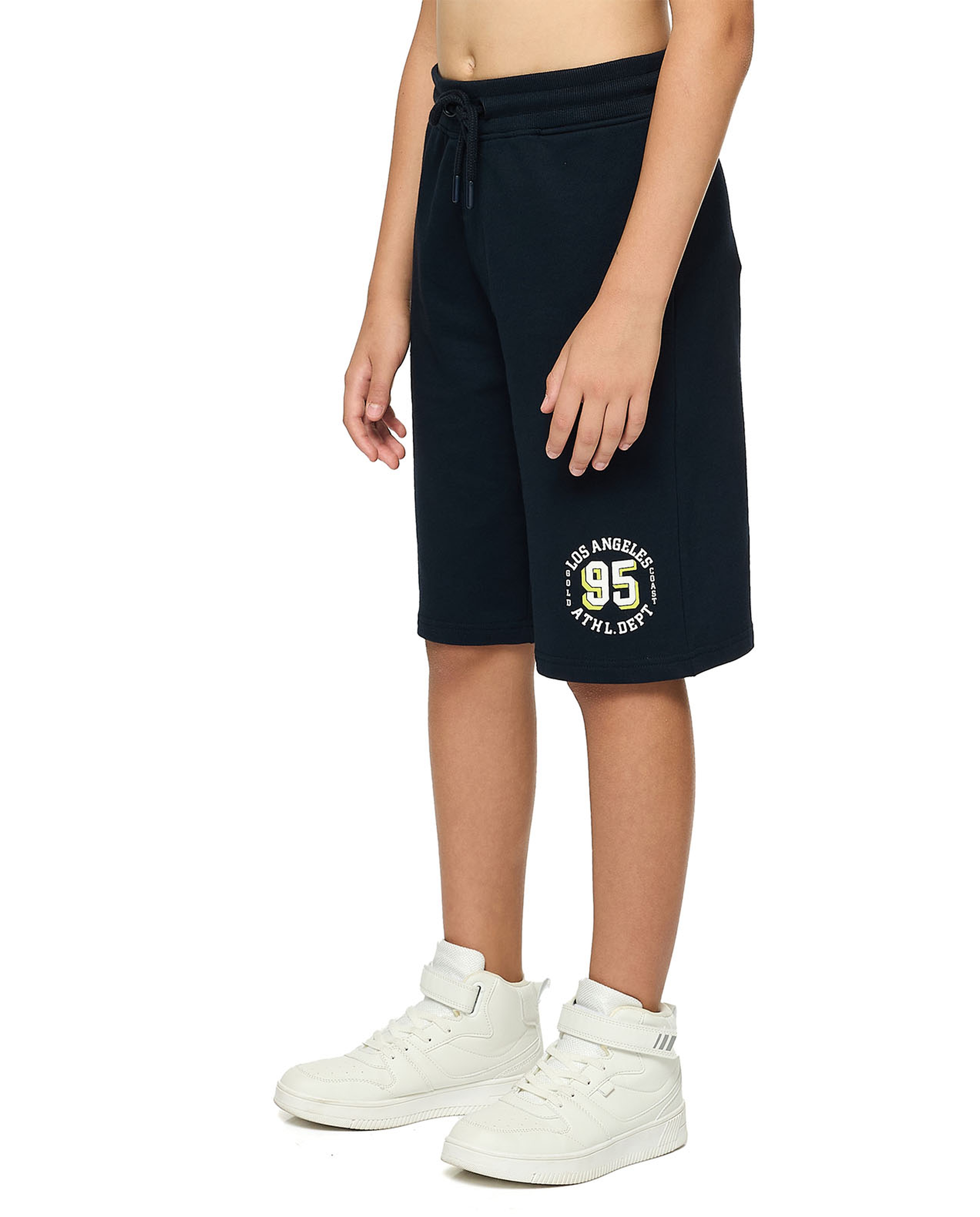 Printed Bermuda Shorts with Drawstring Waist