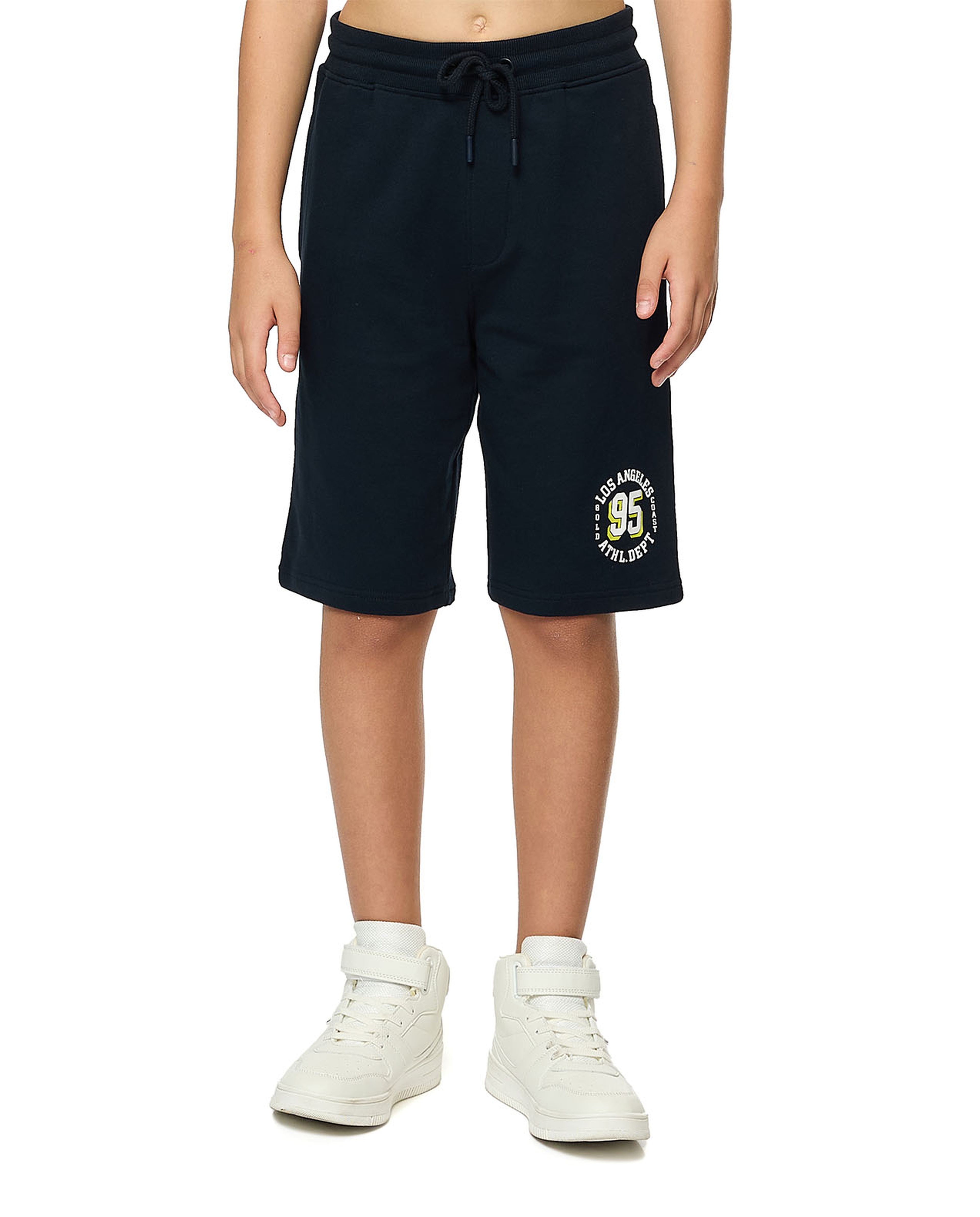 Printed Bermuda Shorts with Drawstring Waist