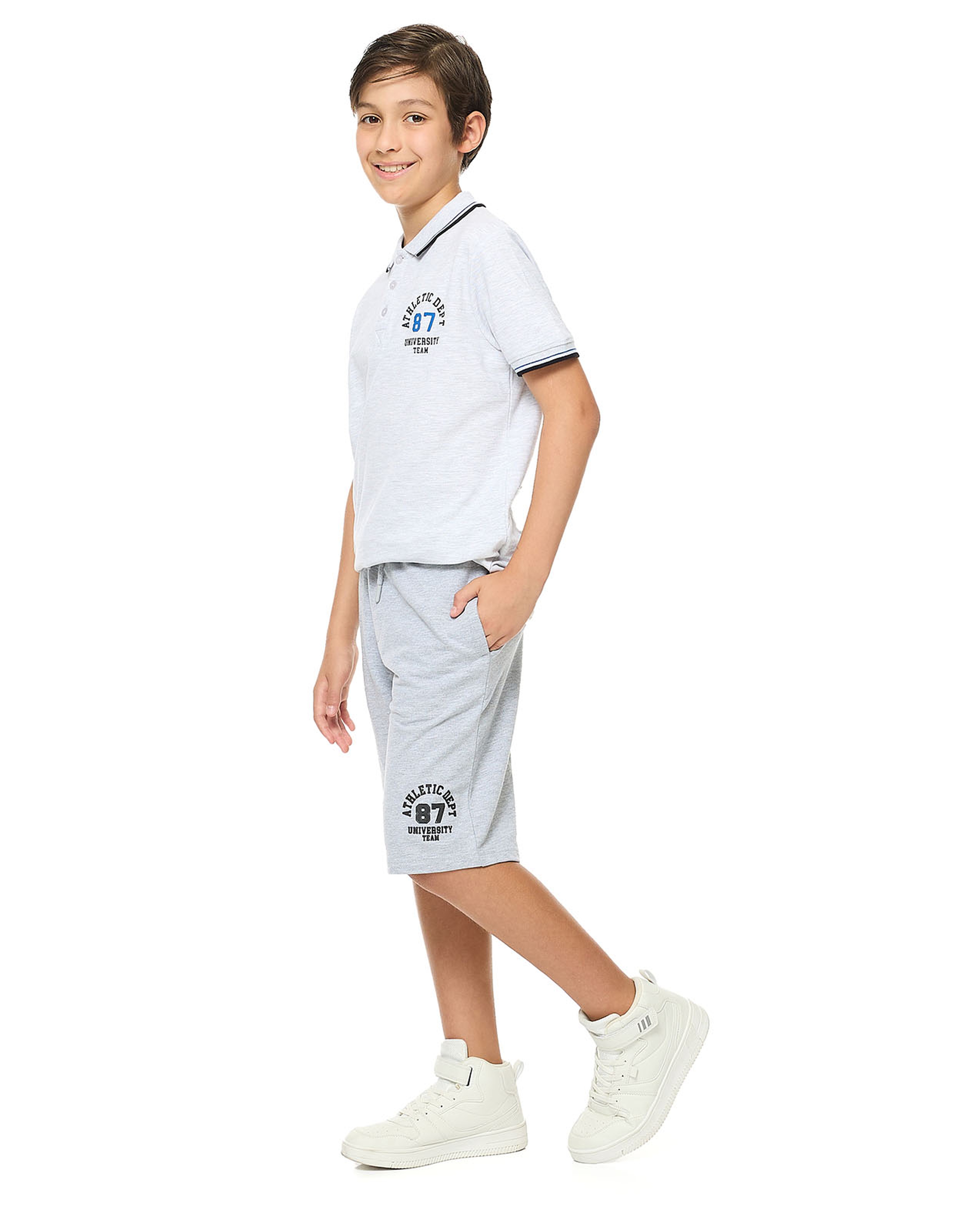 Printed Bermuda Shorts with Drawstring Waist