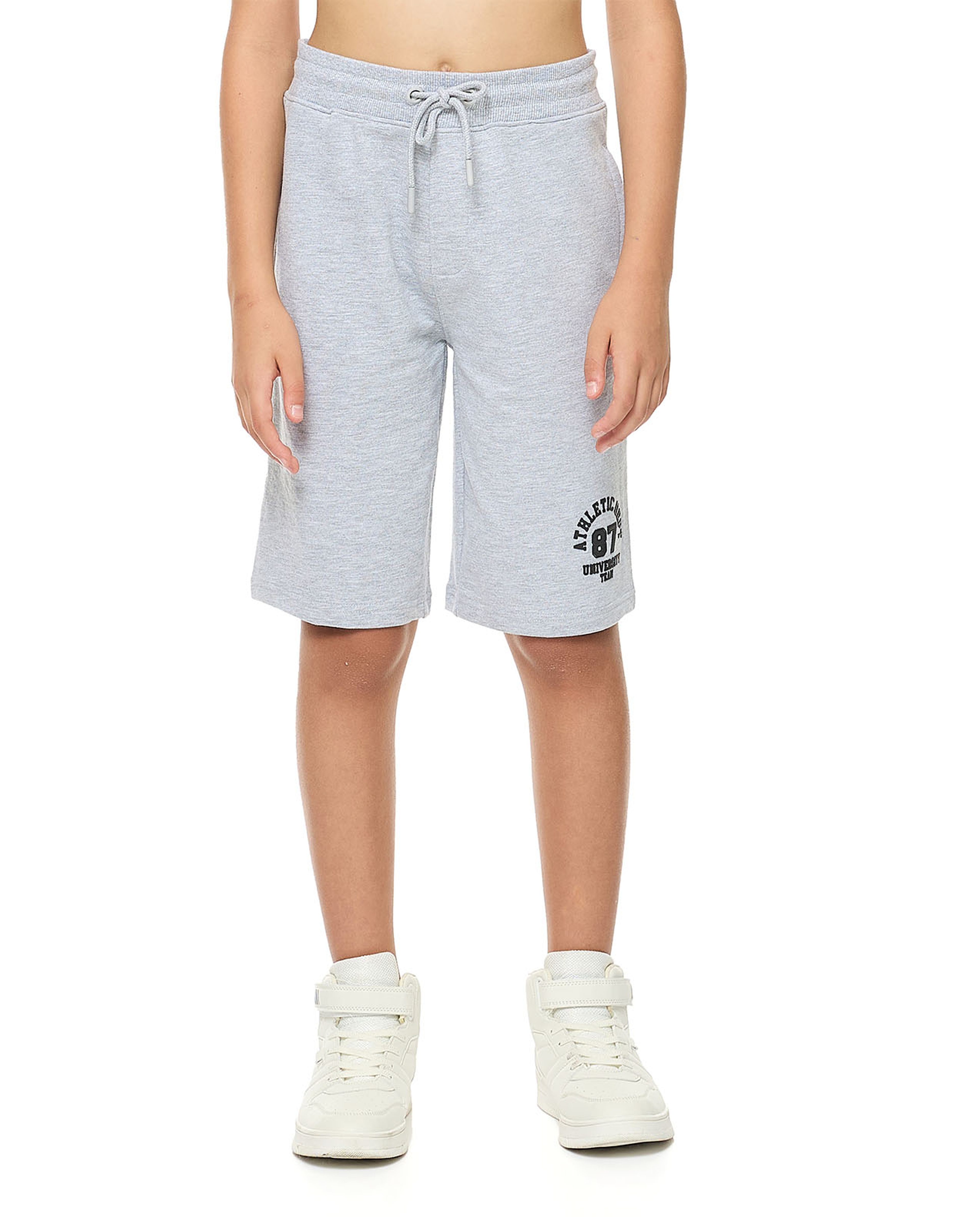 Printed Bermuda Shorts with Drawstring Waist