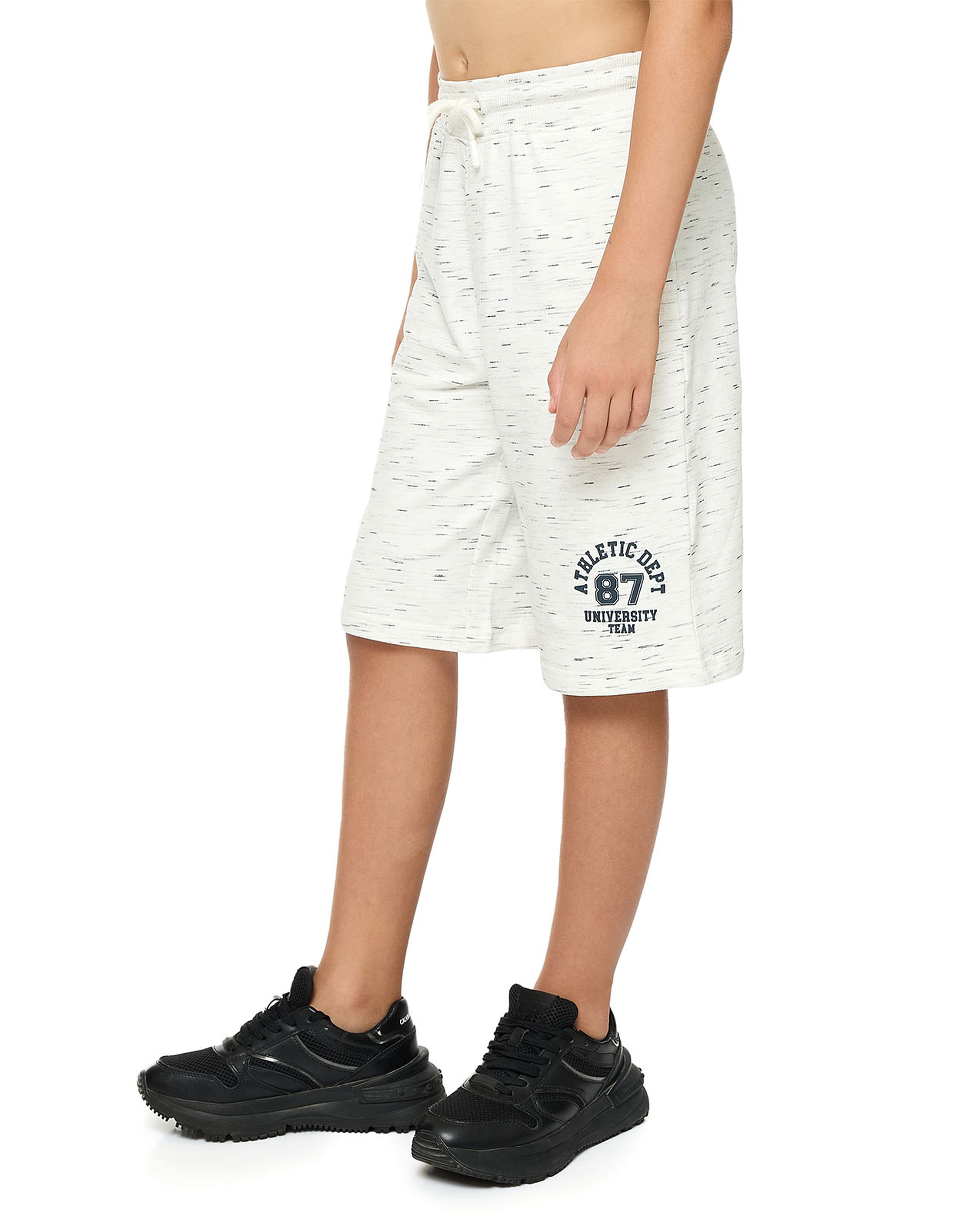 Printed Bermuda Shorts with Drawstring Waist