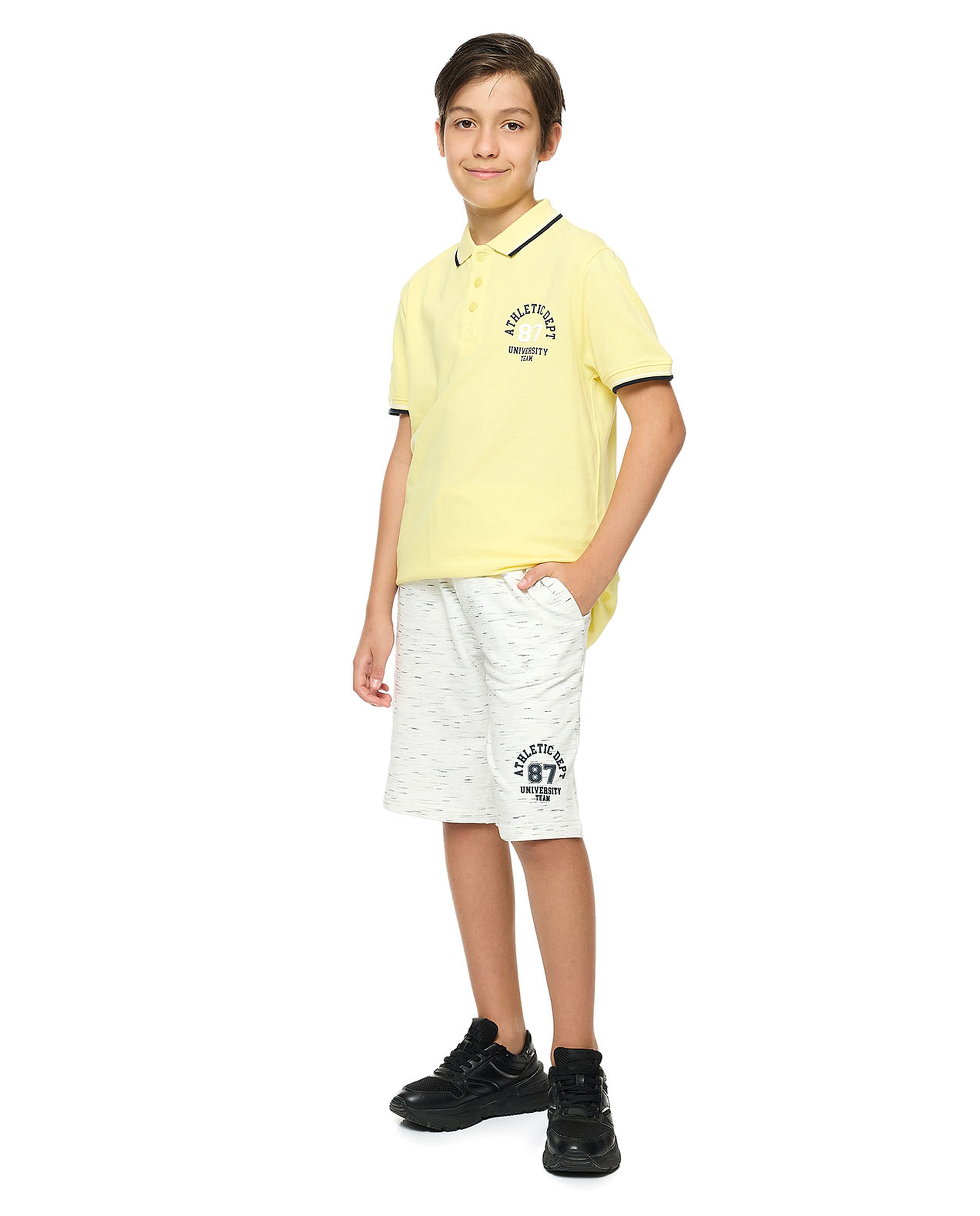 Printed Bermuda Shorts with Drawstring Waist