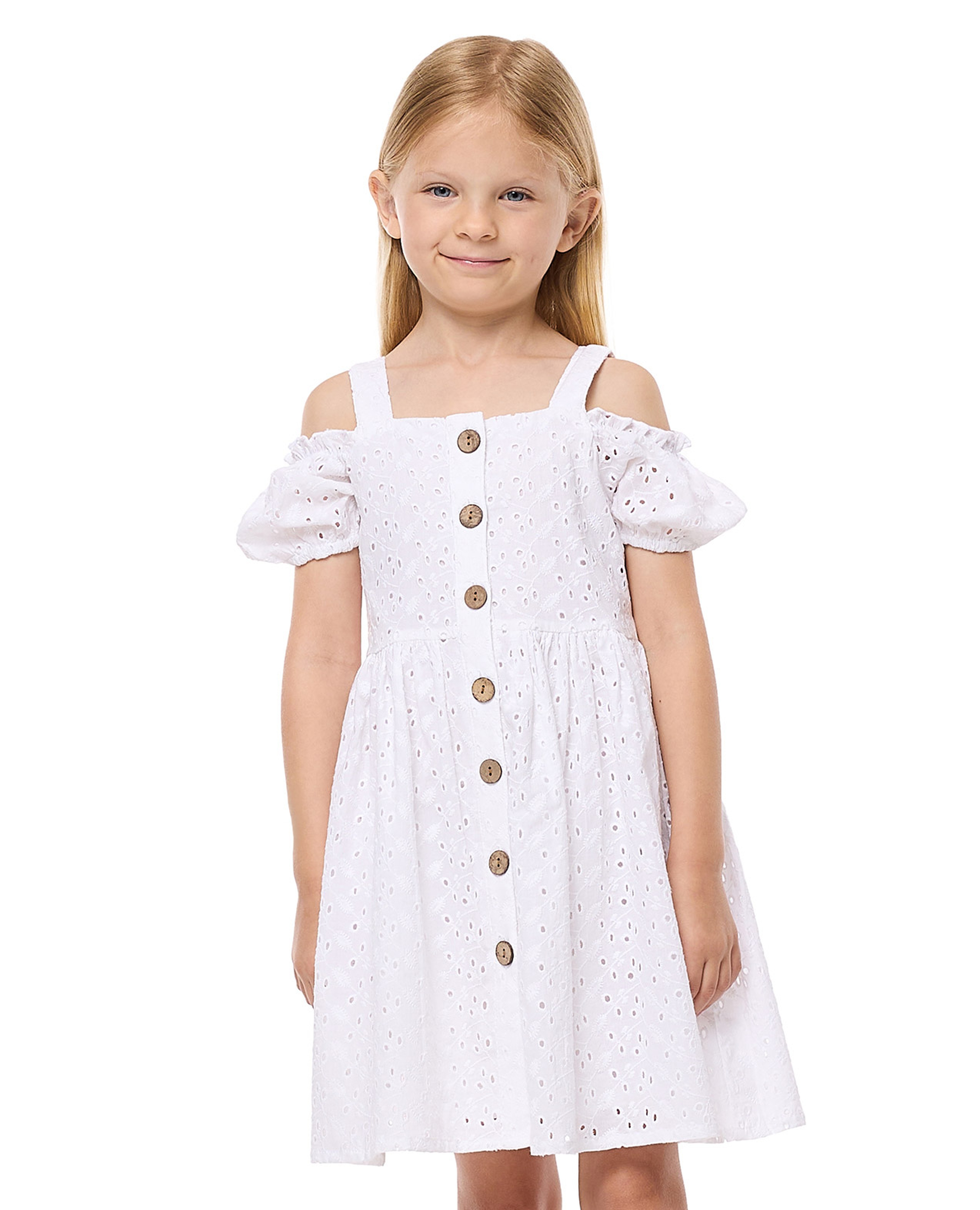 فستان ميني شيفلي بكتف مكشوف