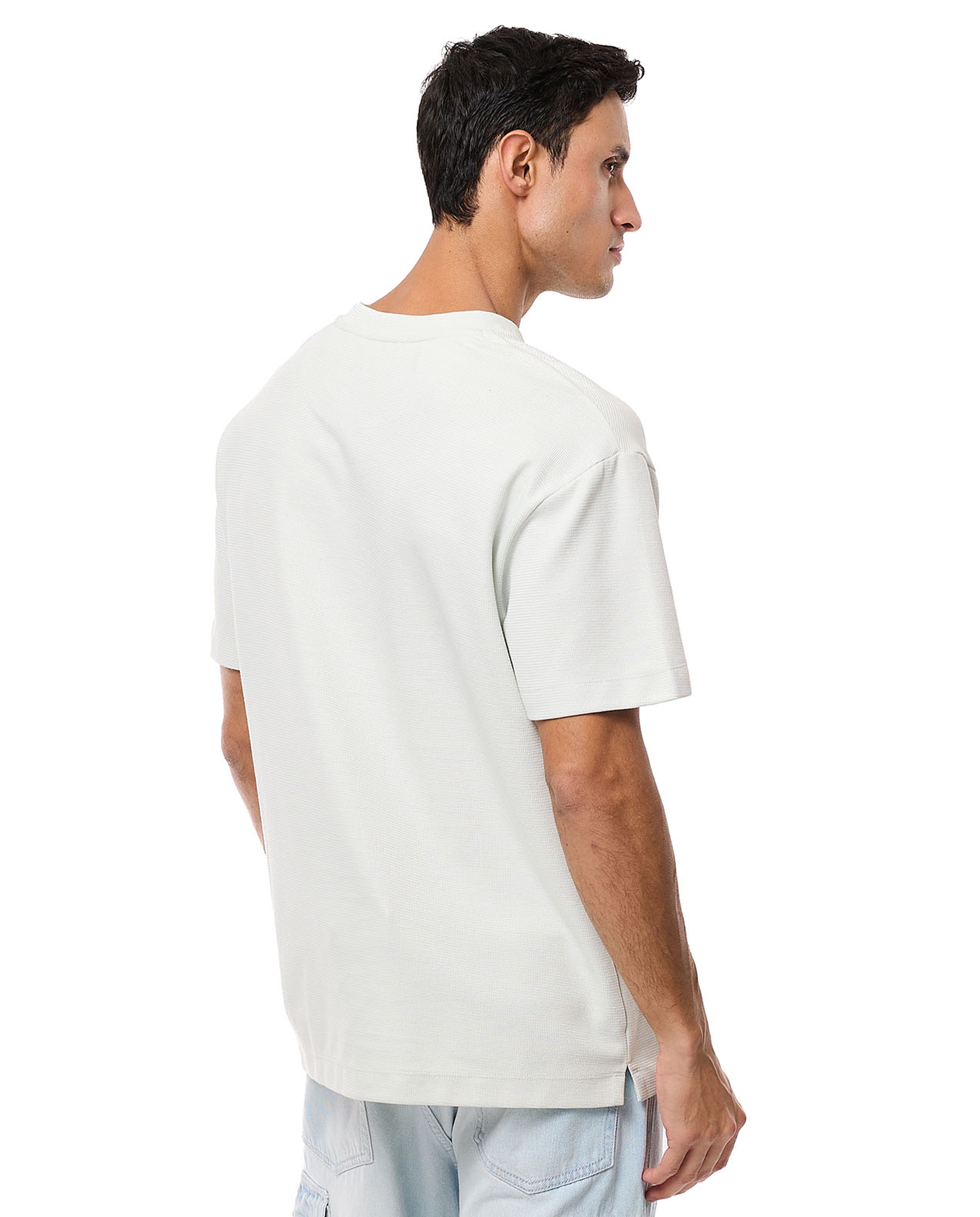 Solid T-Shirt with Crew Neck and Short Sleeves