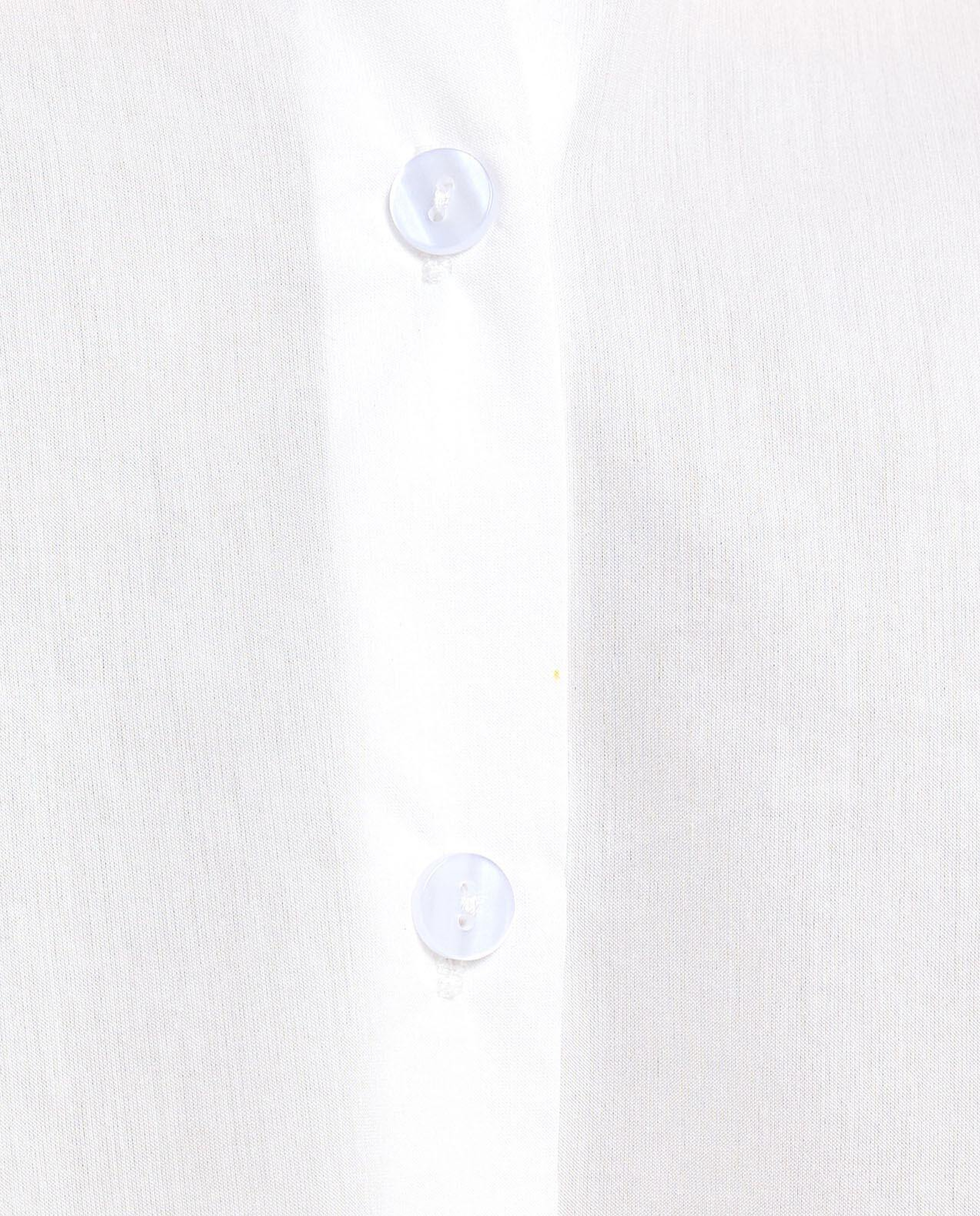 Solid Shirt with Spread Collar and Long Sleeves