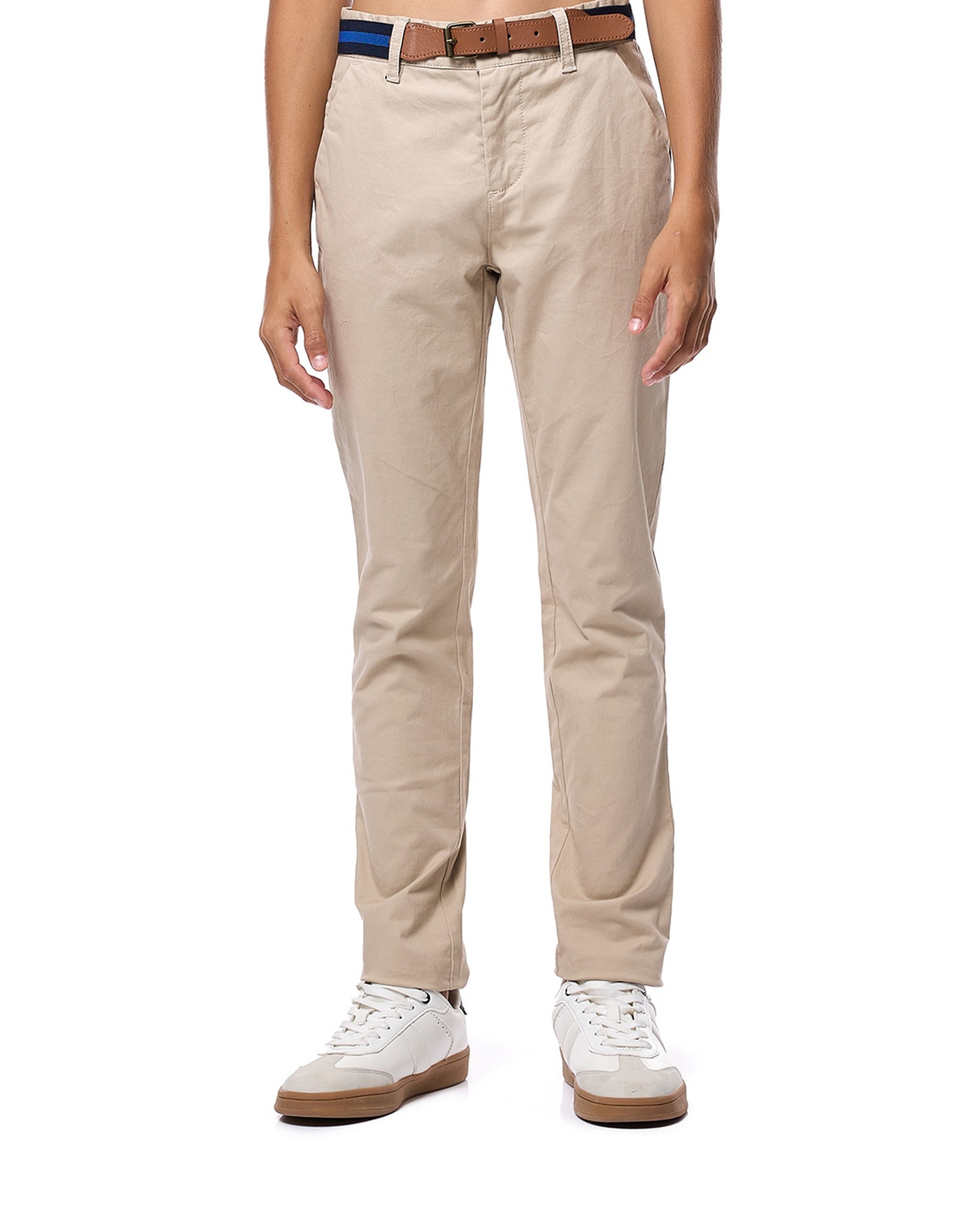 Solid Slim Fit Chinos