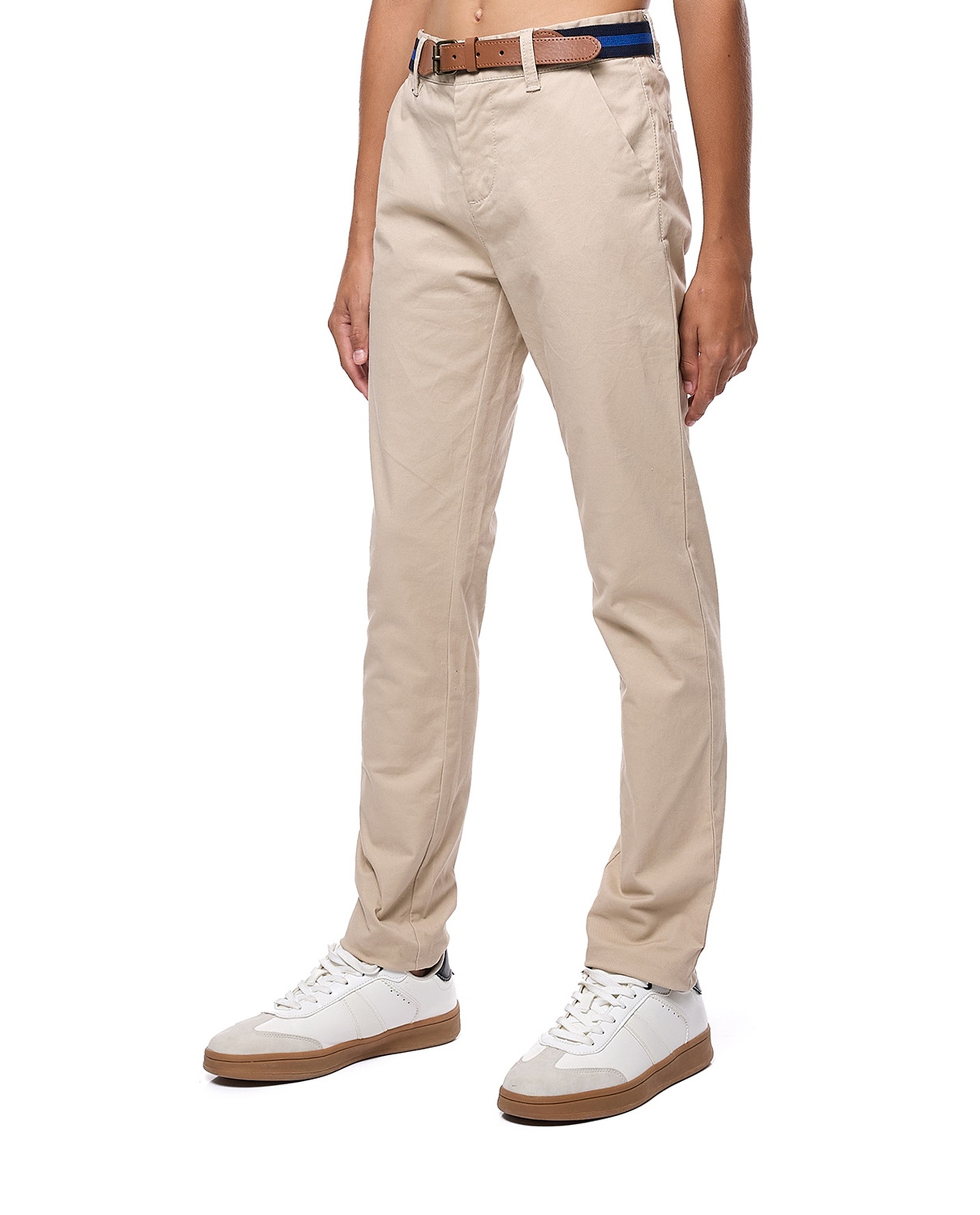 Solid Slim Fit Chinos