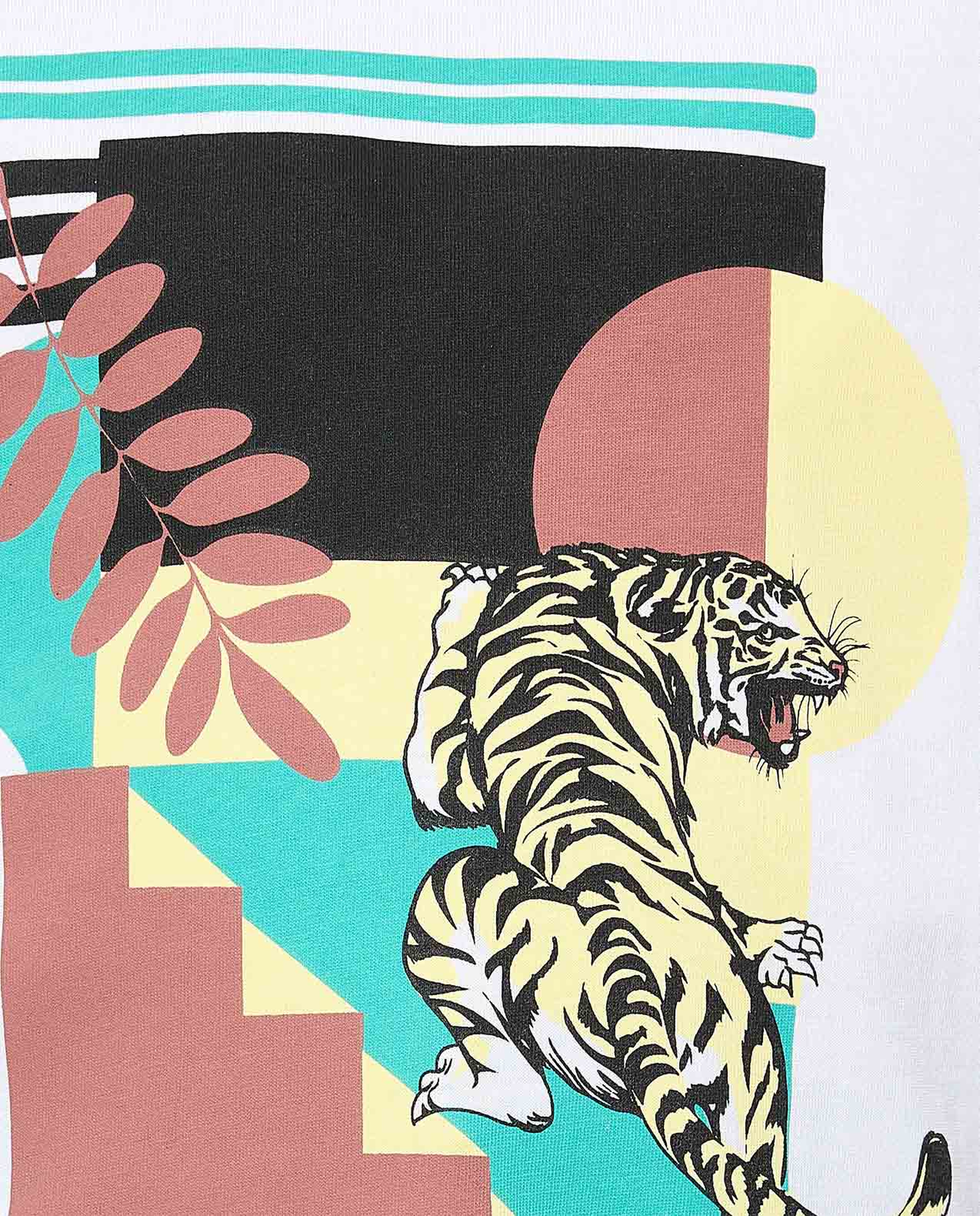 Printed T-Shirt with Crew Neck and Short Sleeves