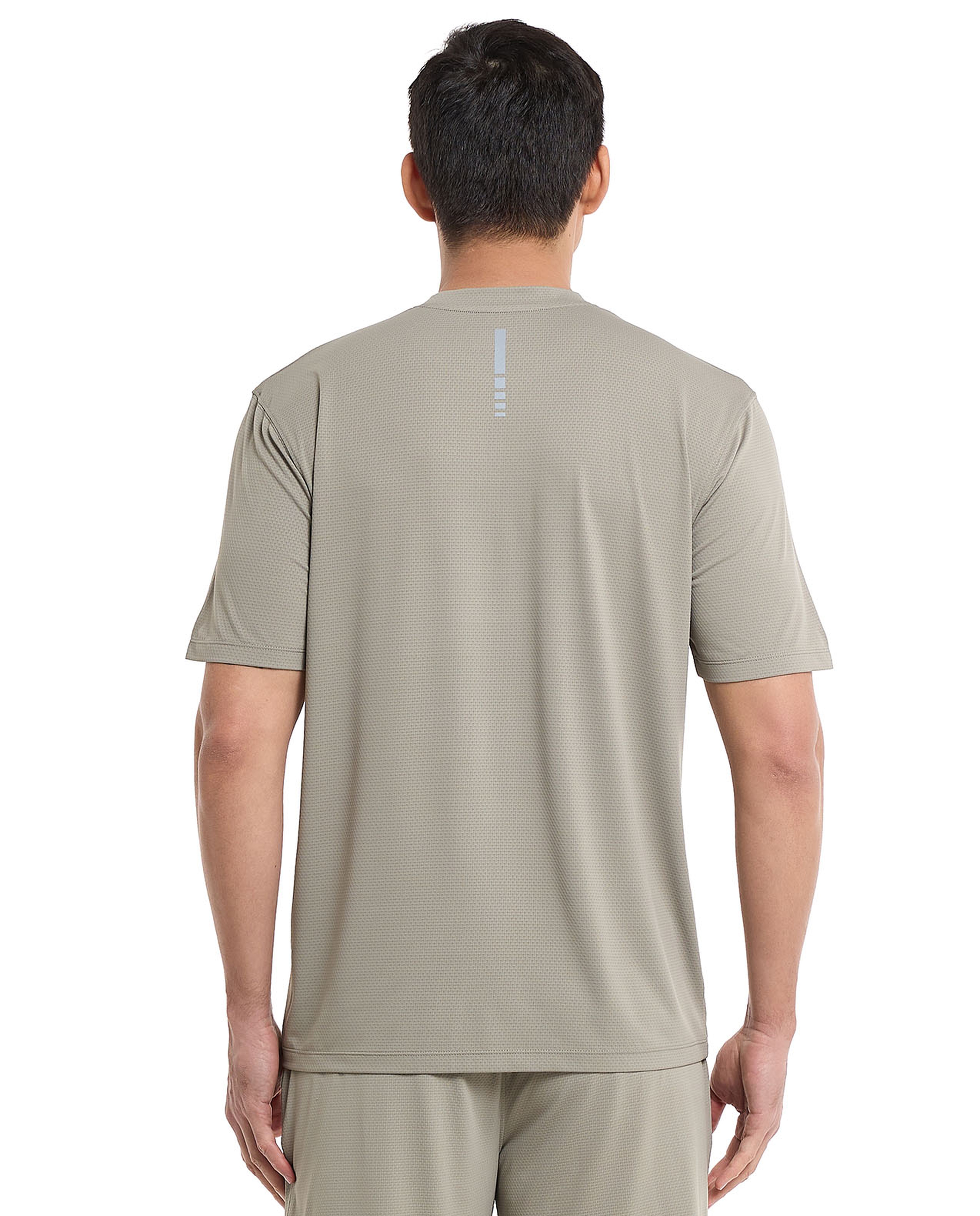 Logo Detail Active T-Shirt with Crew Neck and Short Sleeves