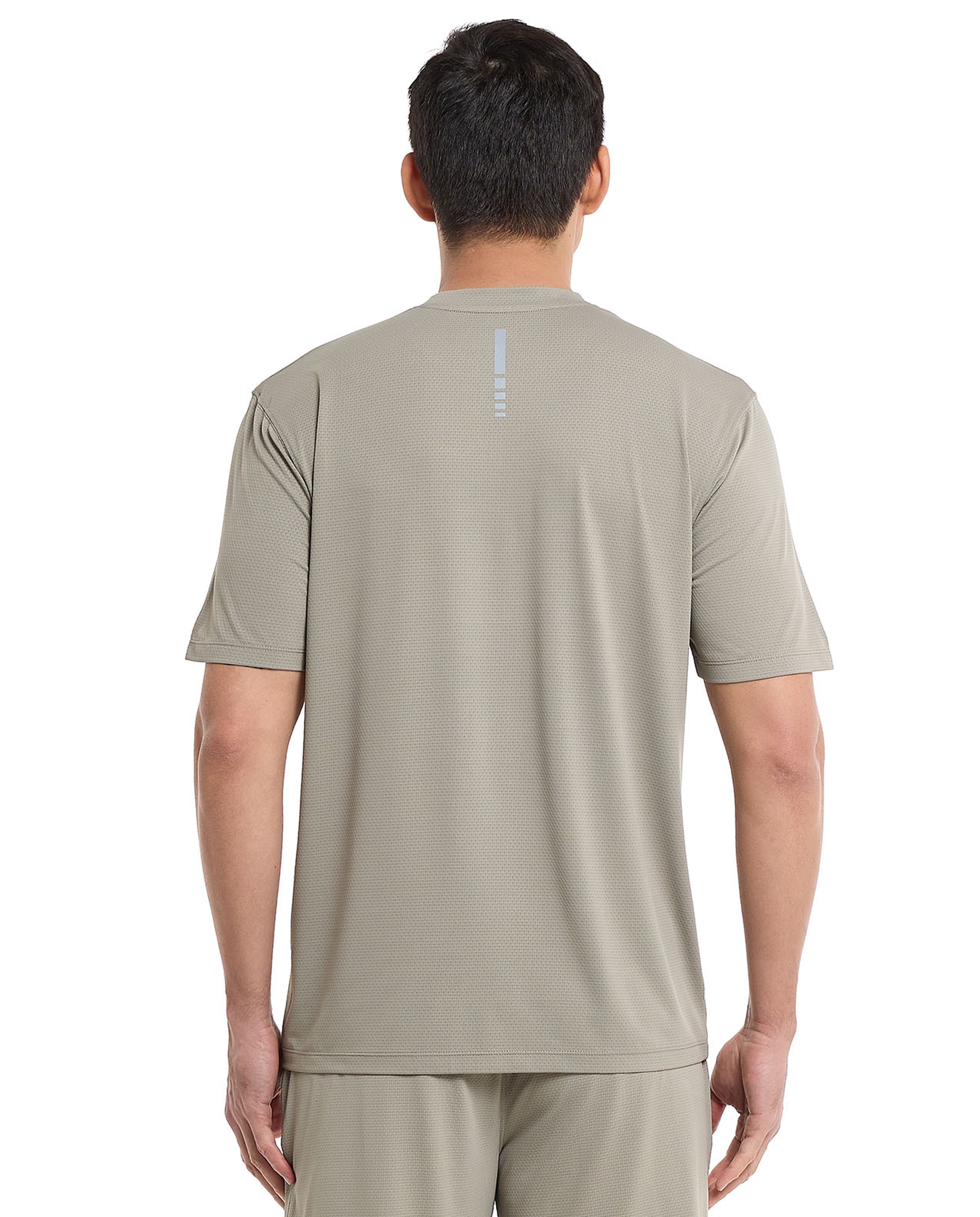 Logo Detail Active T-Shirt with Crew Neck and Short Sleeves