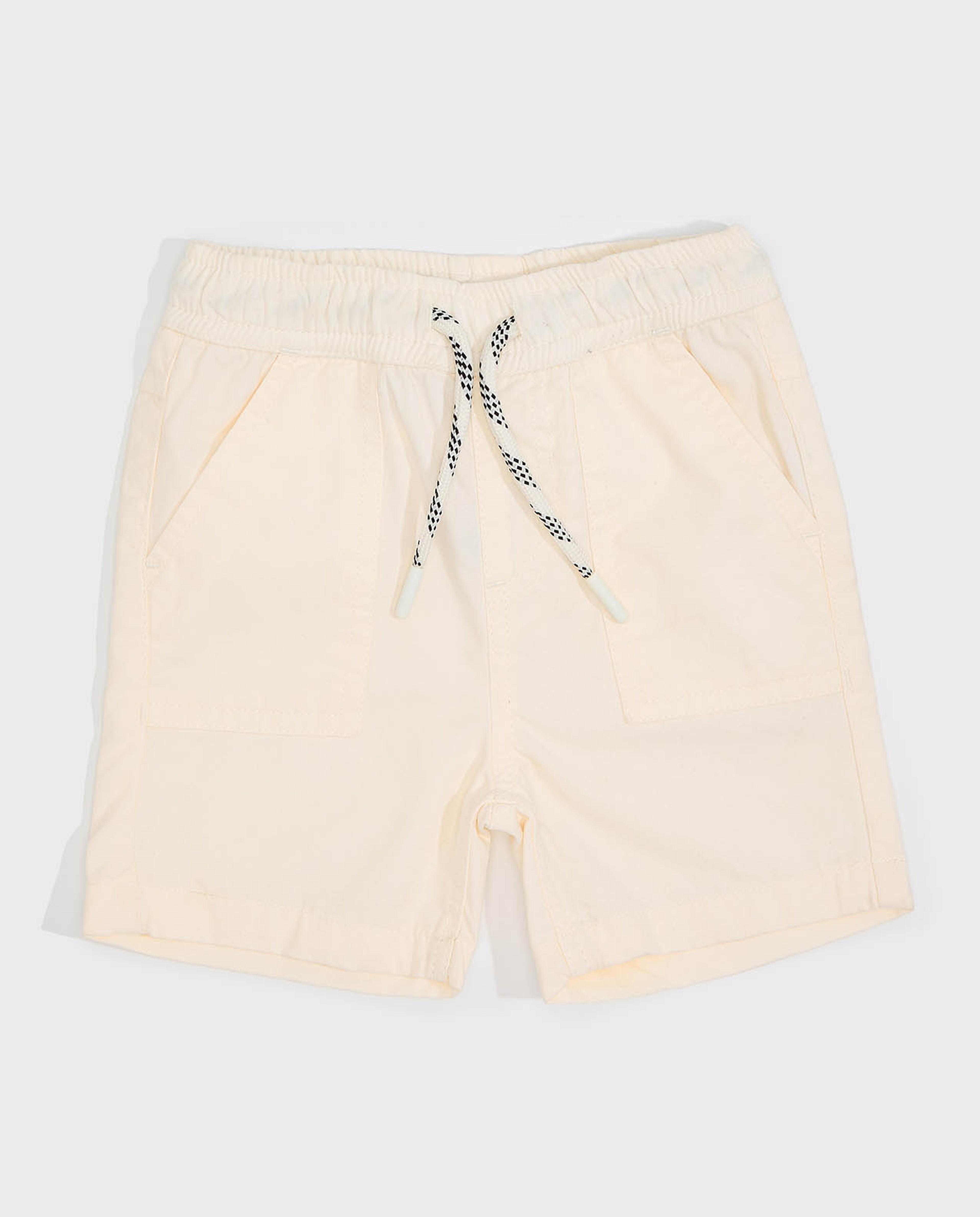 Solid Shorts with Drawstring Waist