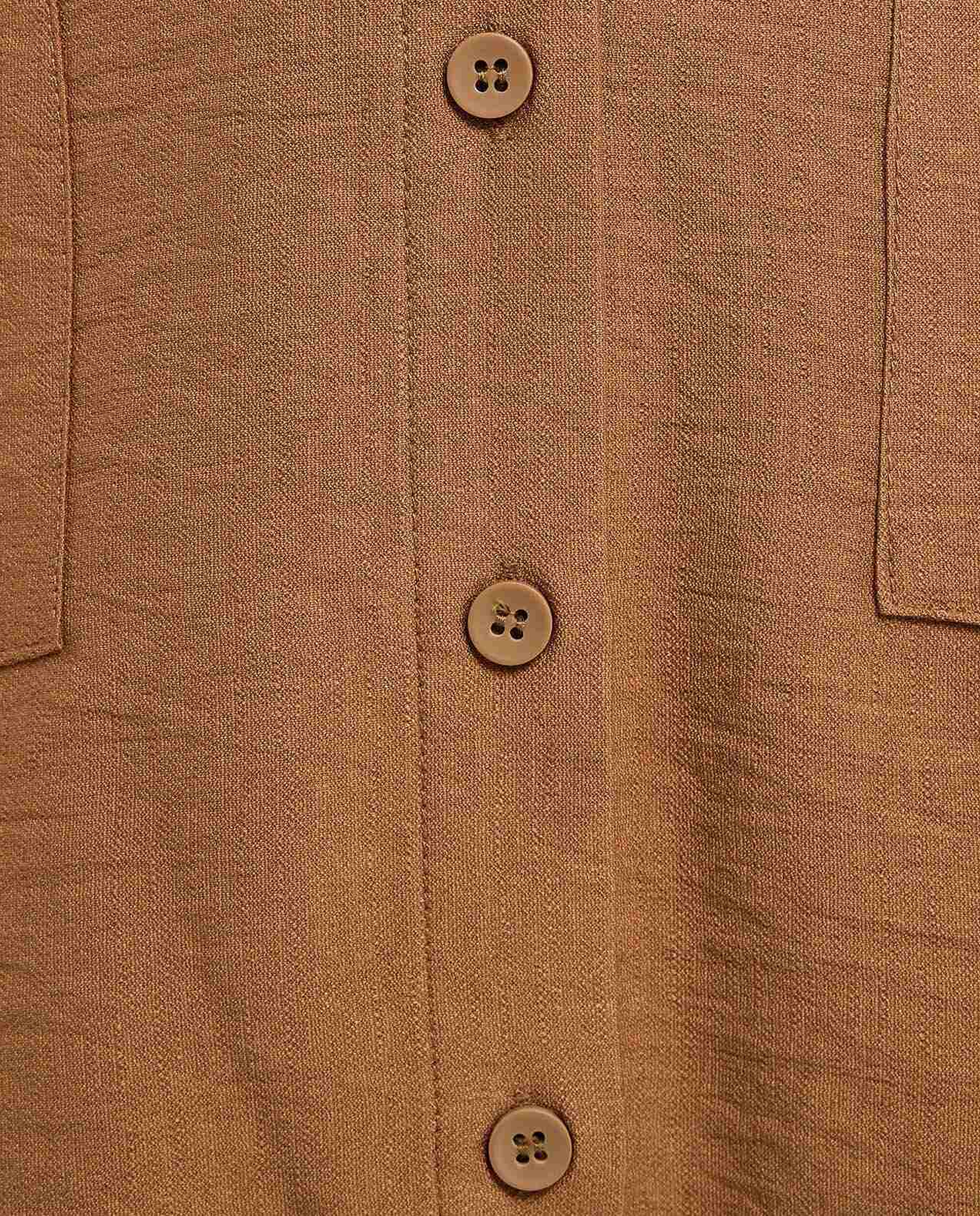 Solid Shirt Tunic with Classic Collar and Long Sleeves