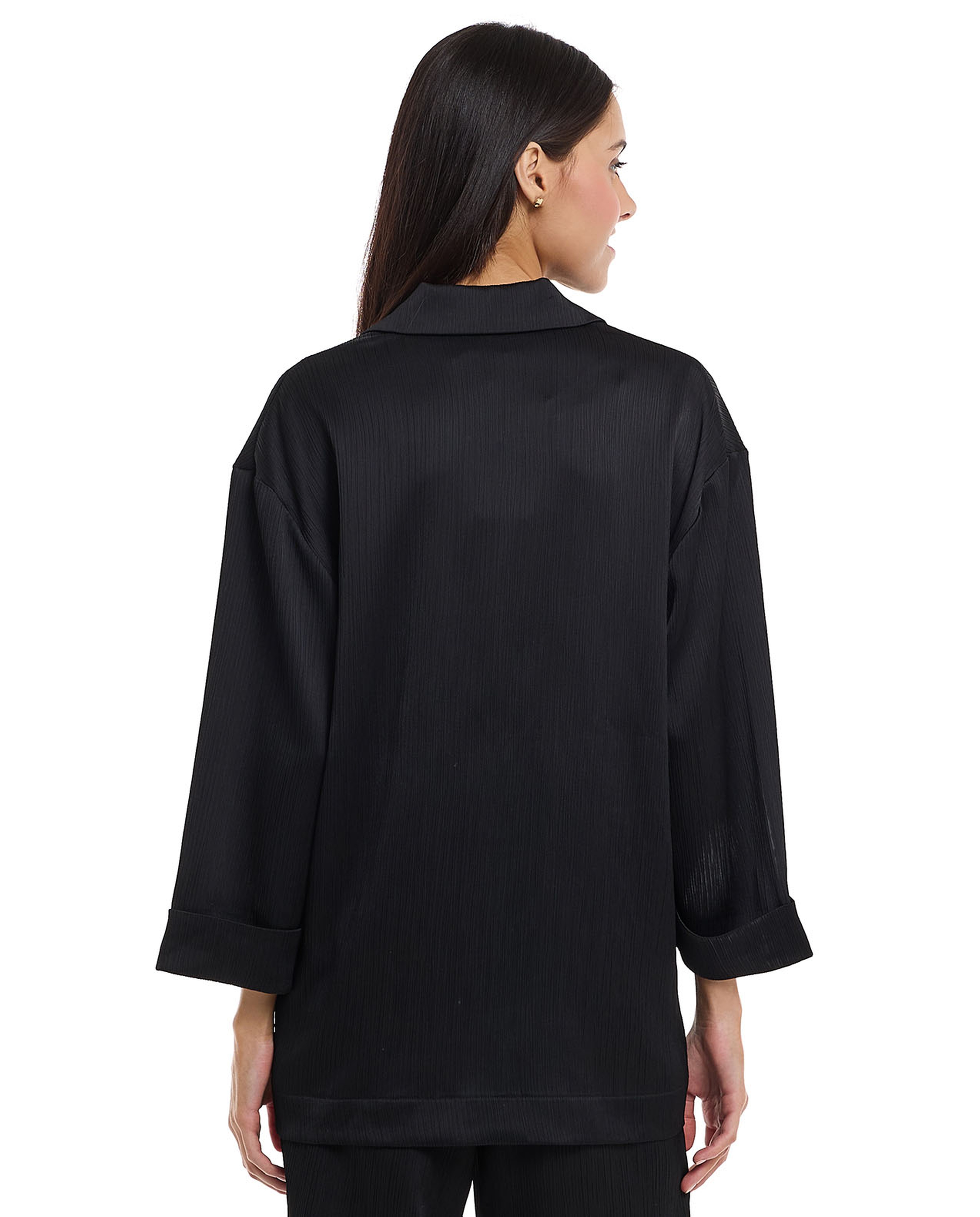 Solid Double Breasted Blazer