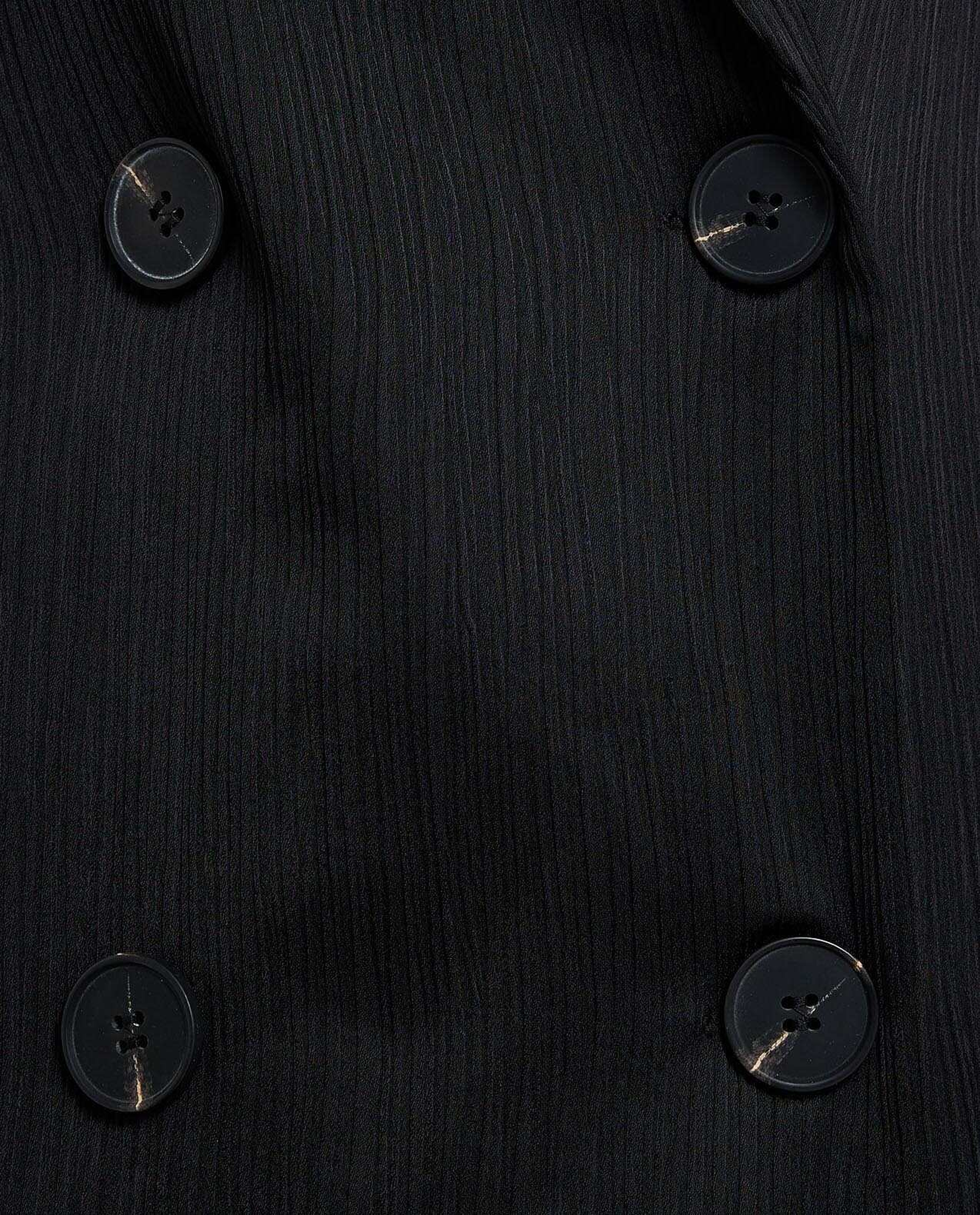 Solid Double Breasted Blazer