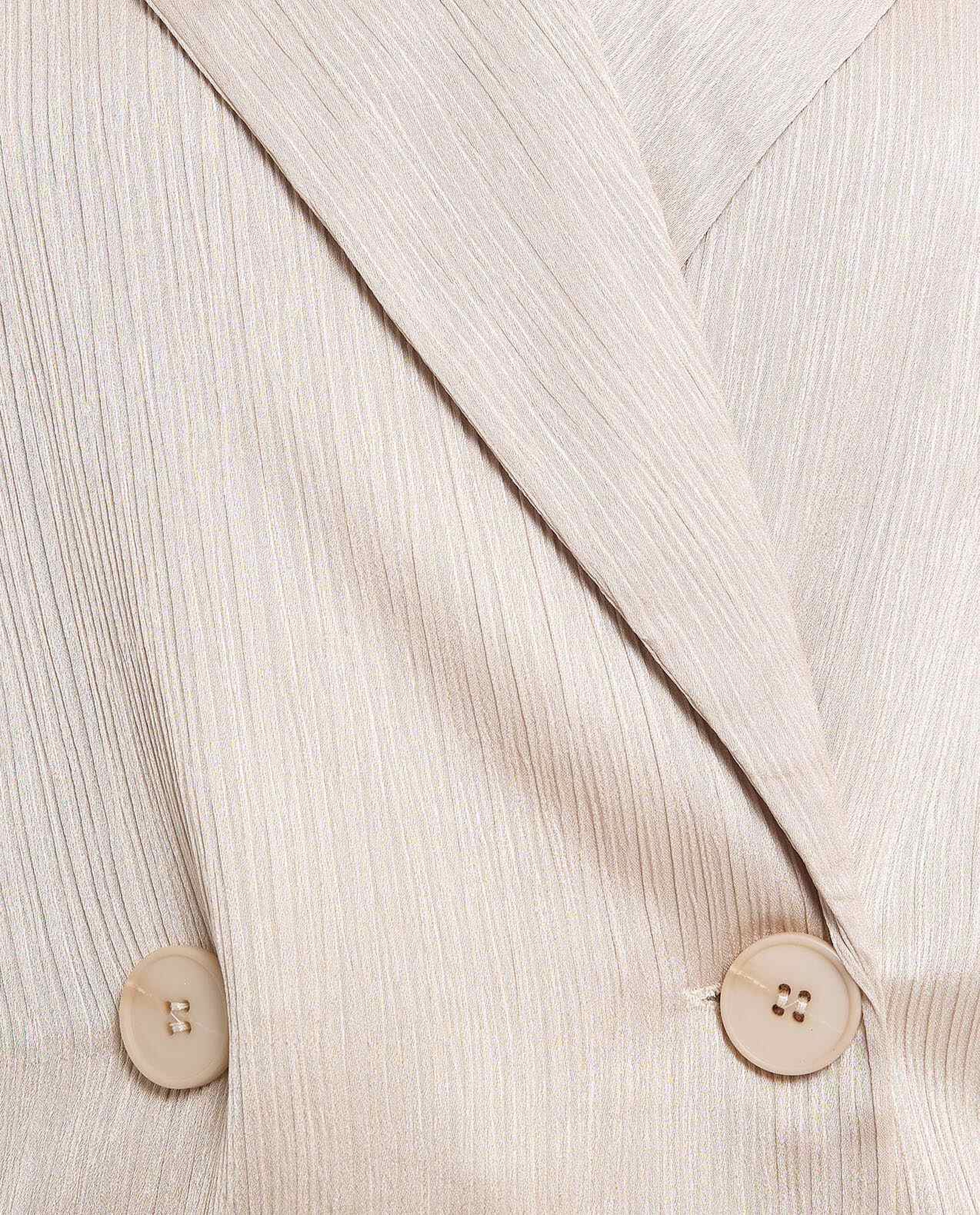 Solid Double Breasted Blazer