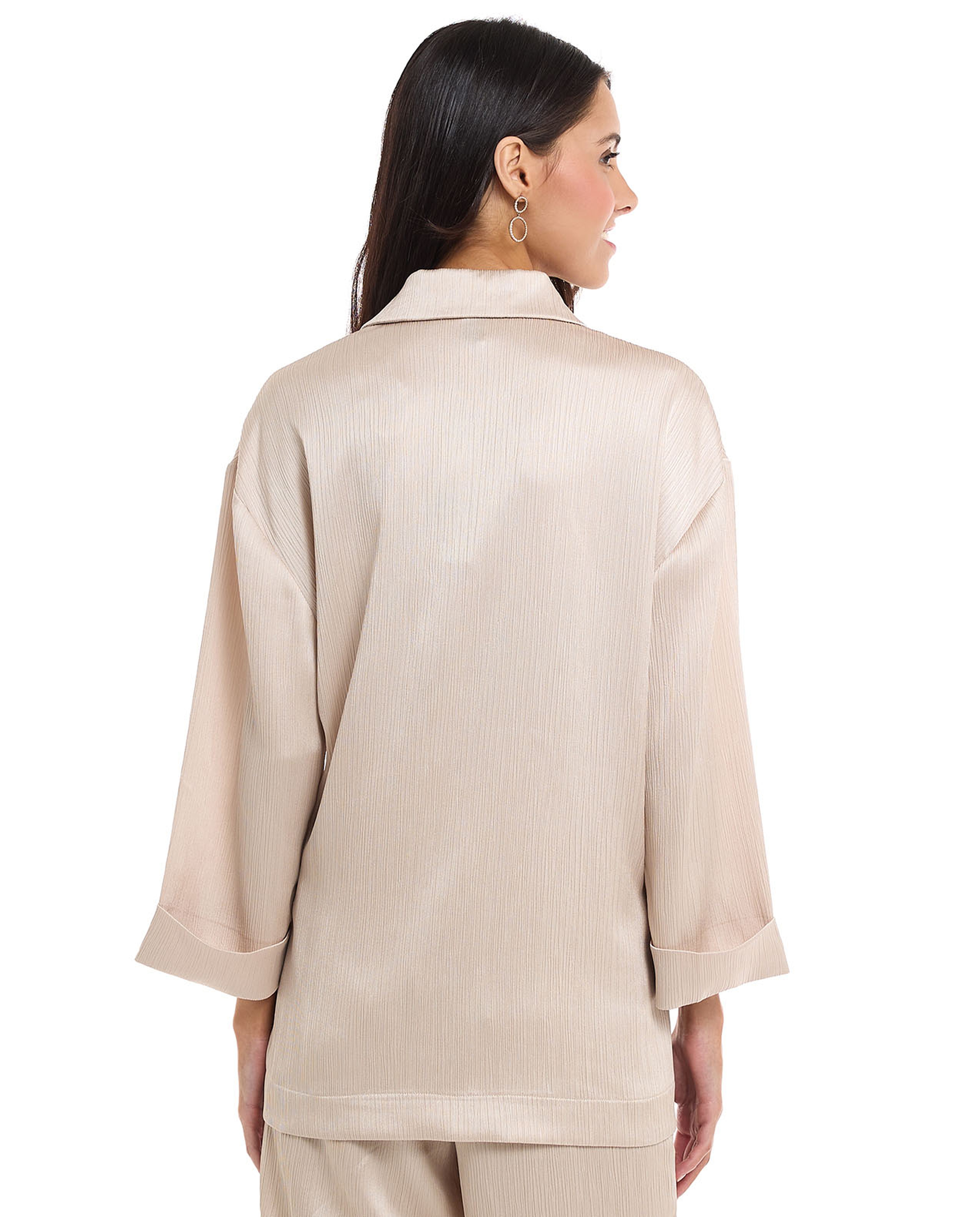 Solid Double Breasted Blazer