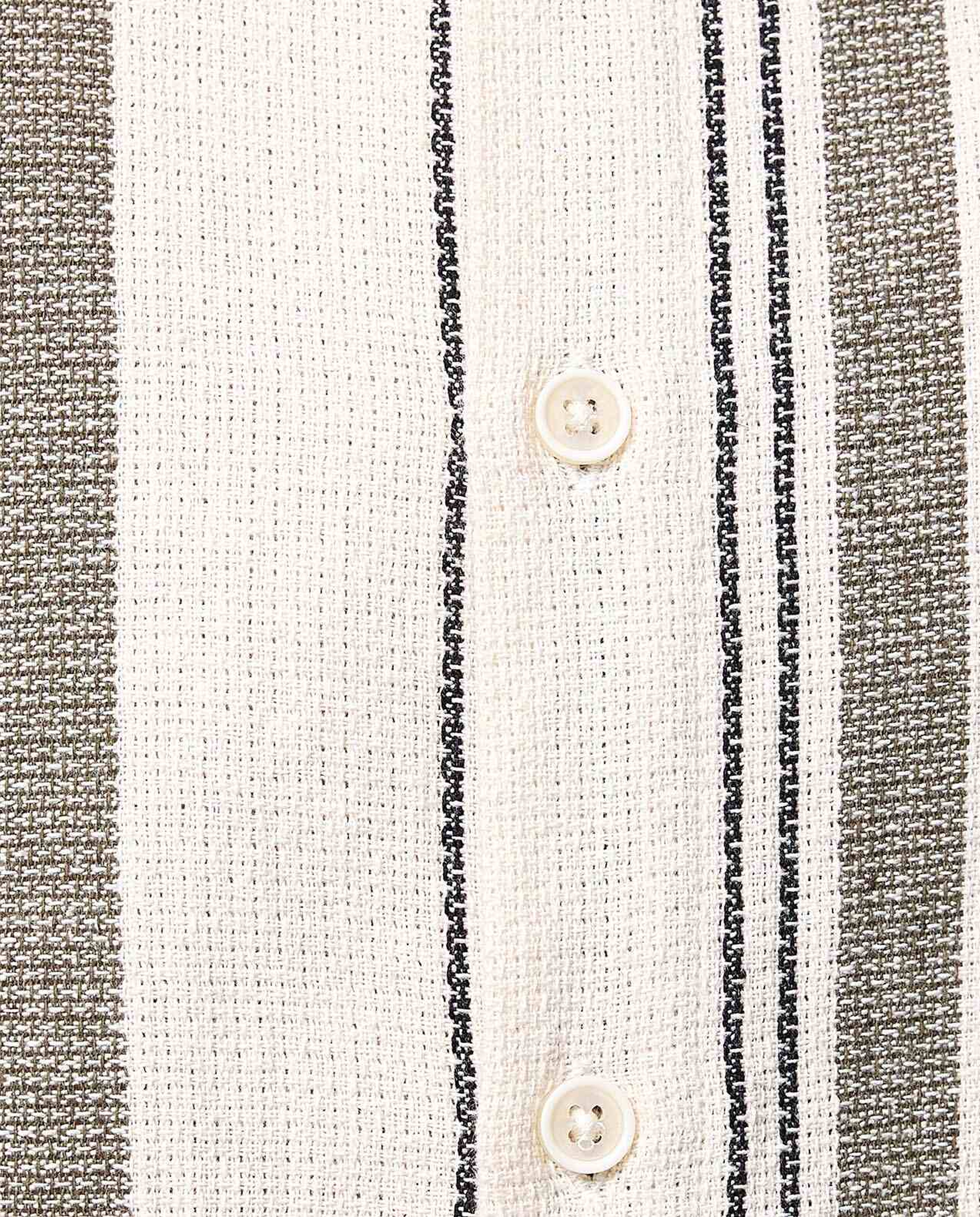 Striped Shirt with Classic Collar and Short Sleeves