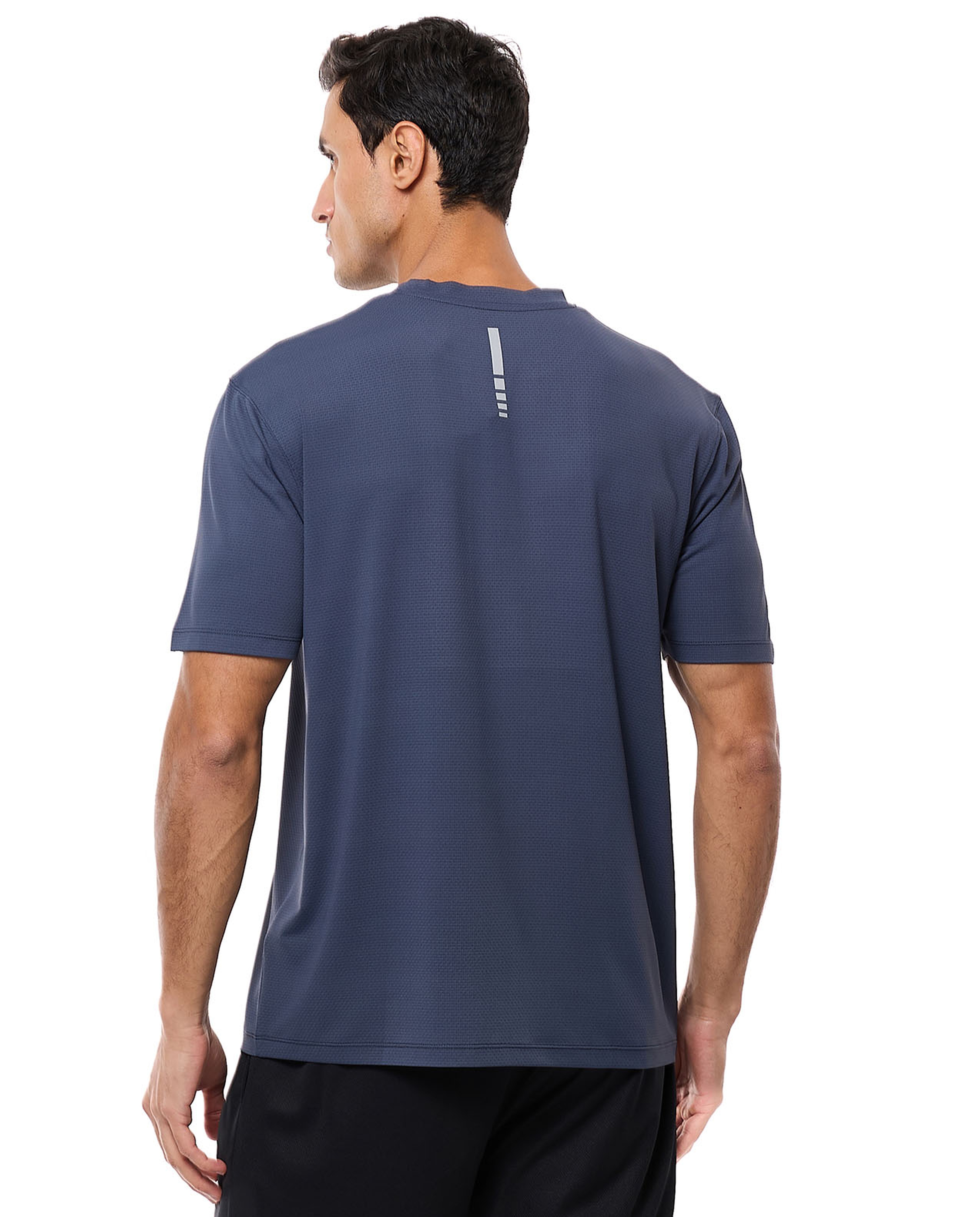 Logo Detail Active T-Shirt with Crew Neck and Short Sleeves