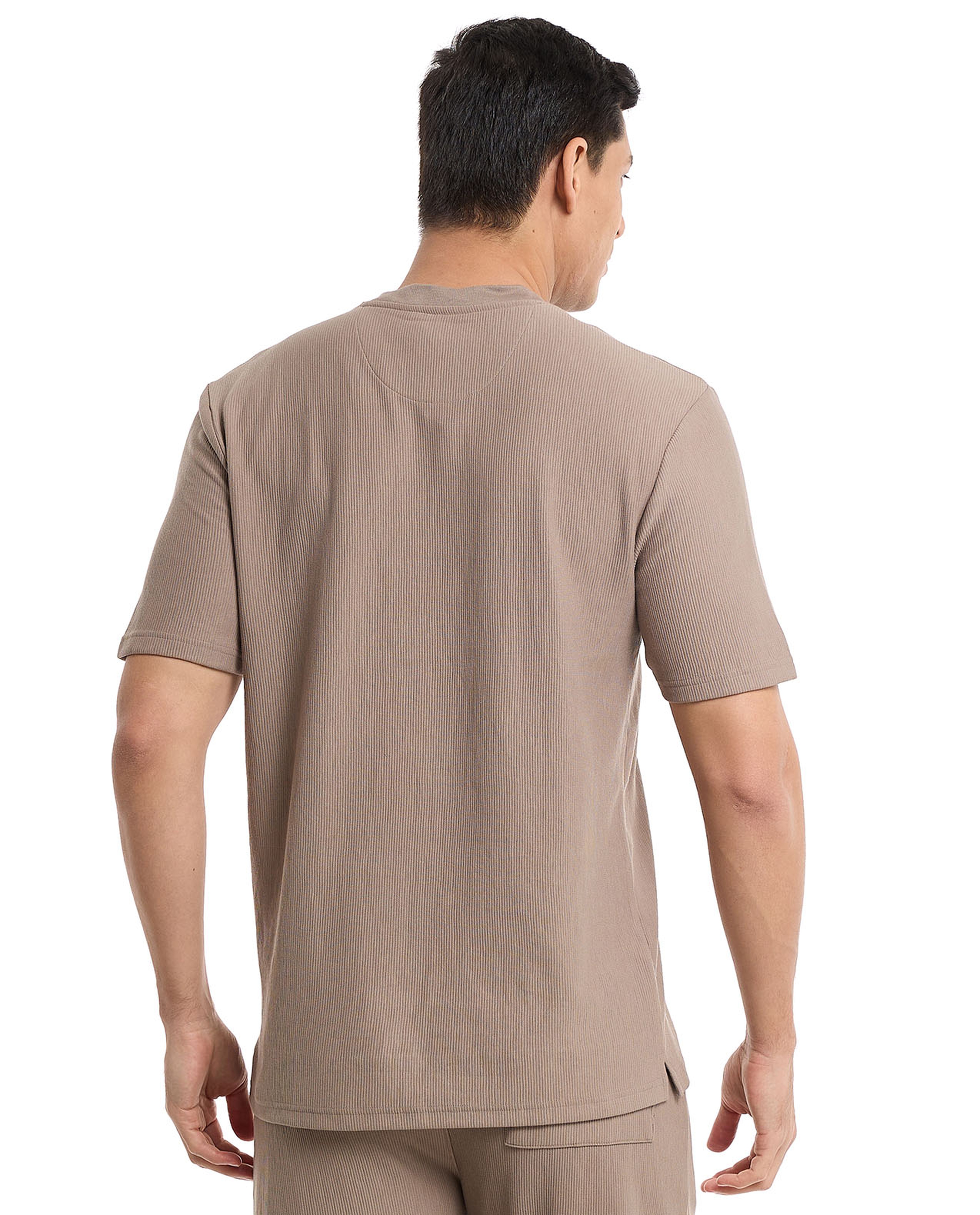 Solid T-Shirt with Crew Neck and Short Sleeves