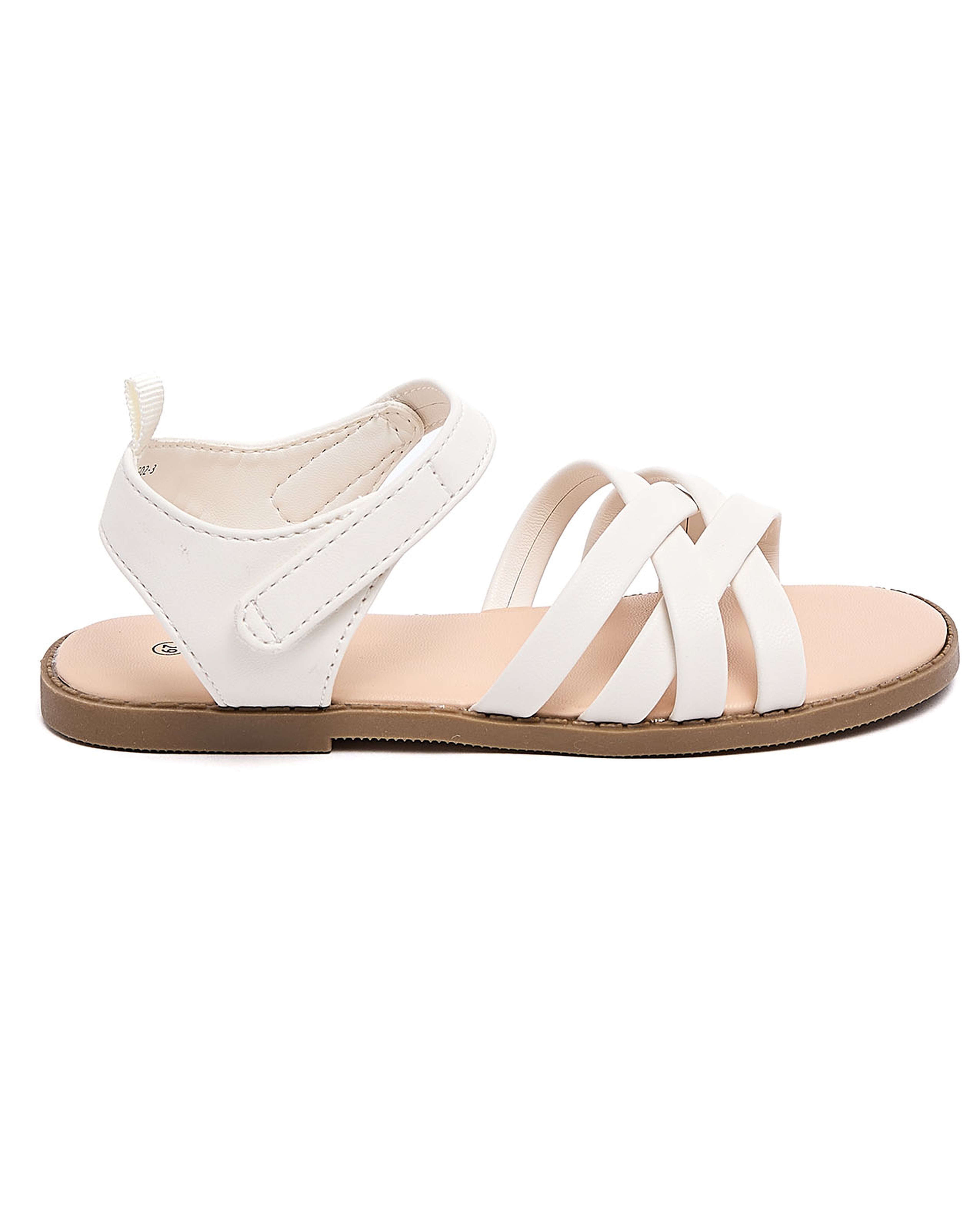 Solid Ankle Strap Flat Sandals