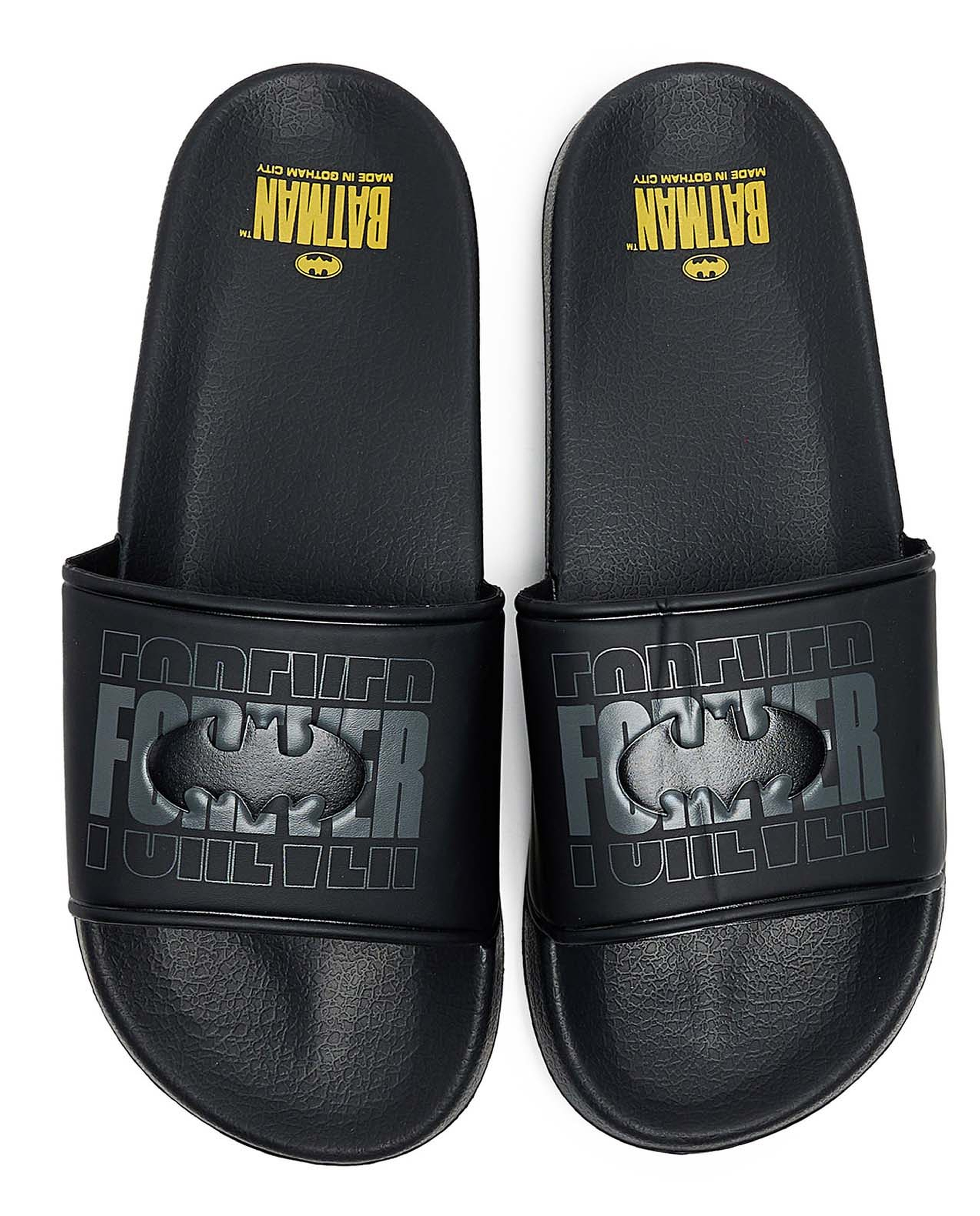 Batman Print Sliders