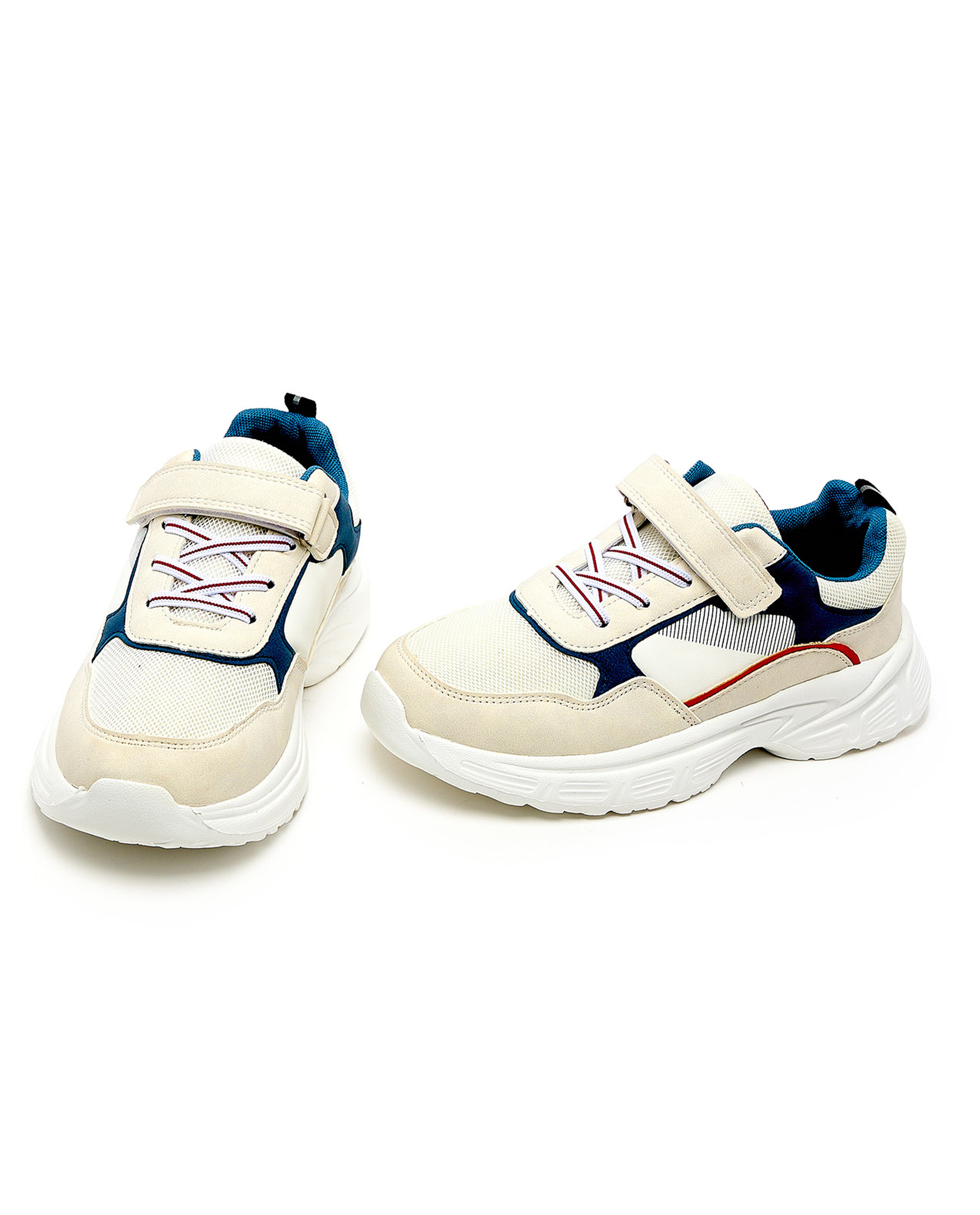 Color Block Velcro Closure Shoes