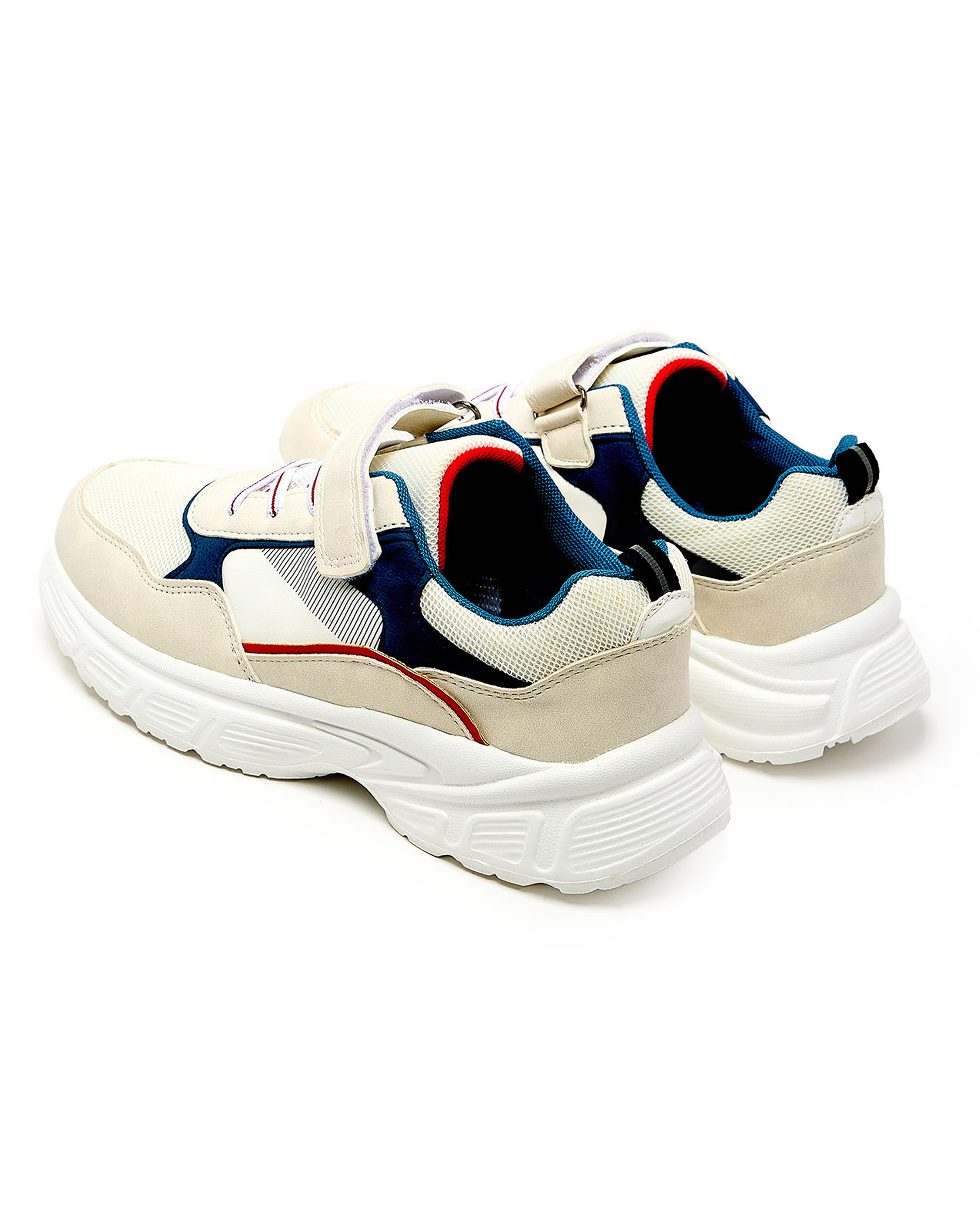 Color Block Velcro Closure Shoes