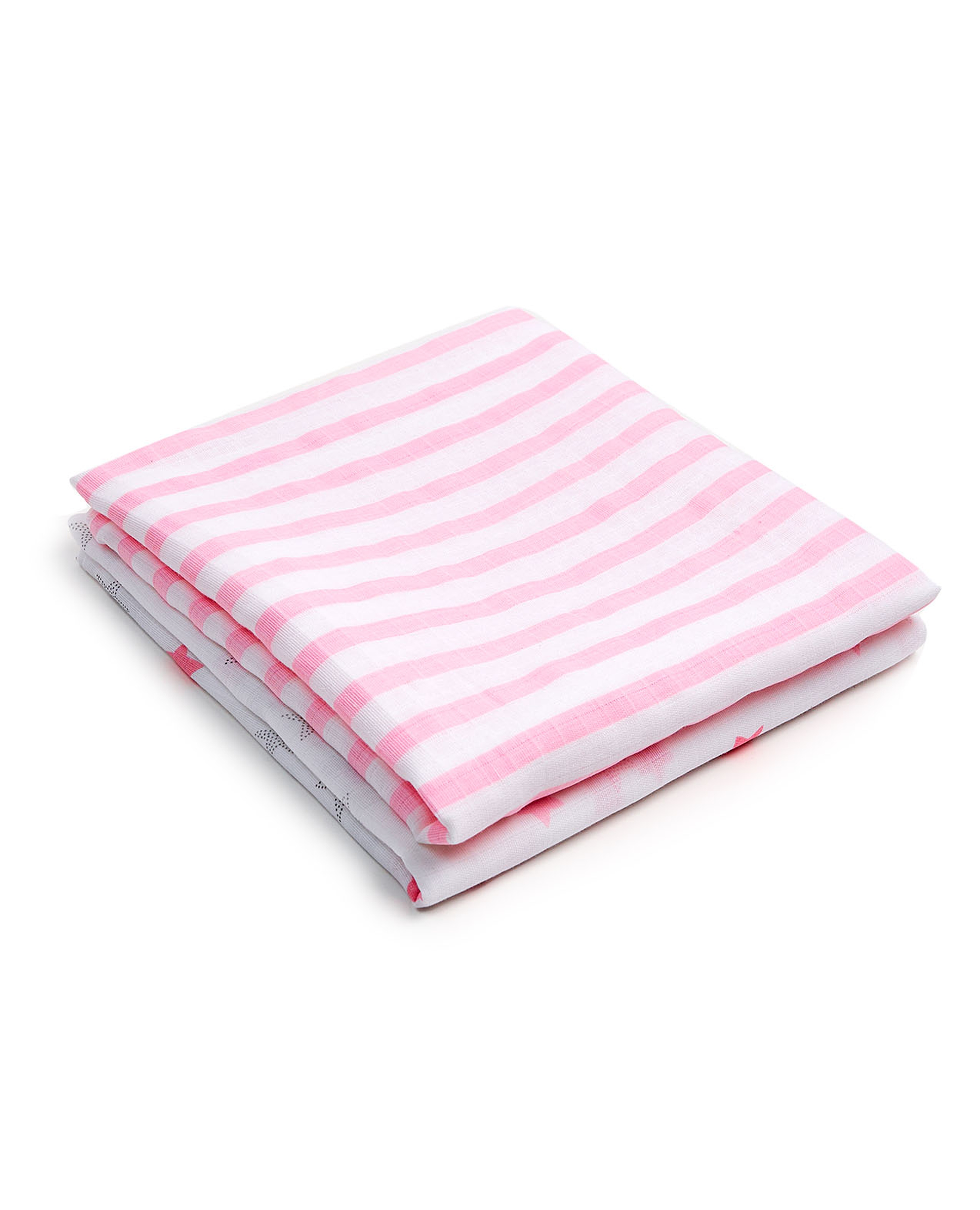 Pack of 2 Printed Newborn Blankets