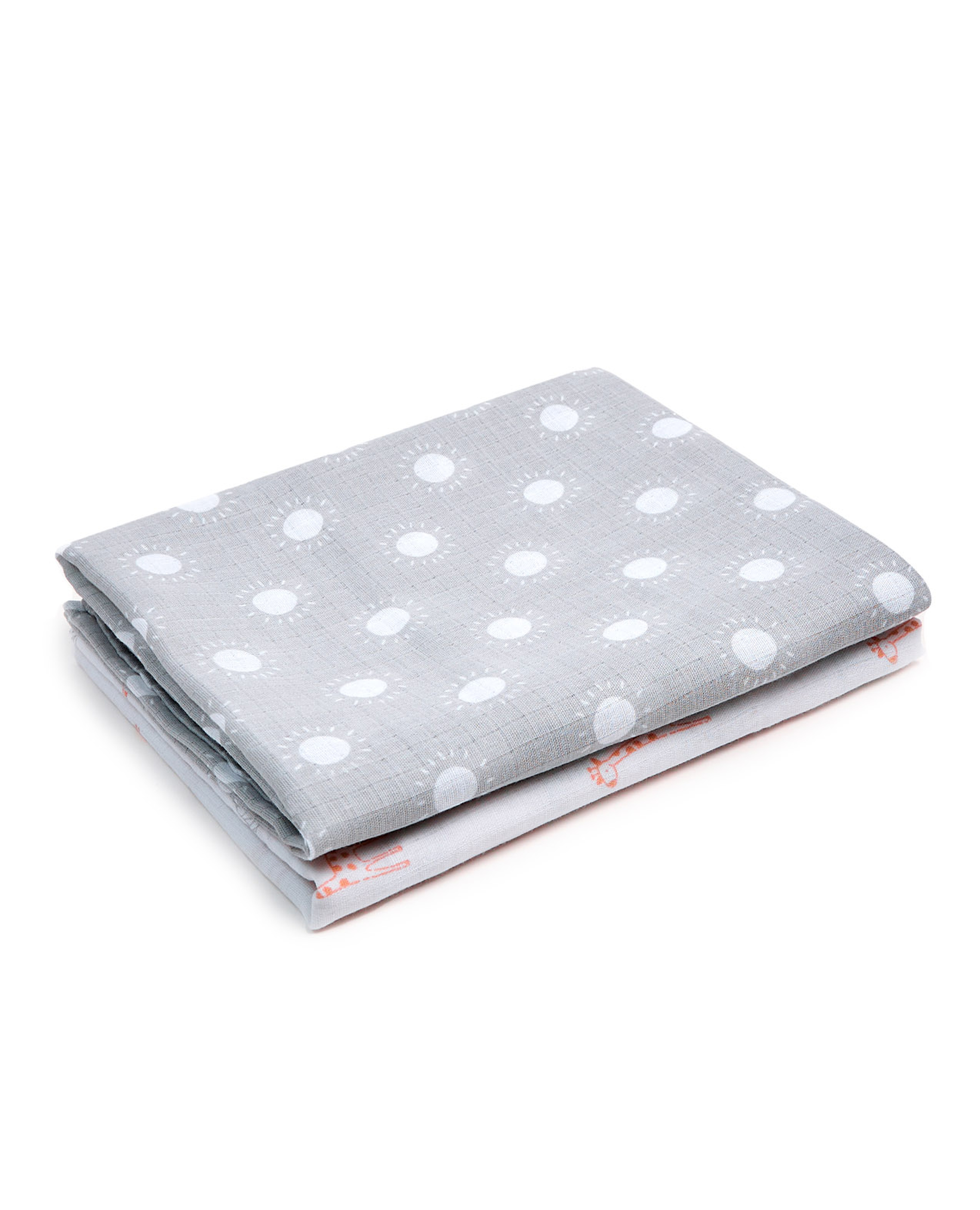 Pack of 2 Printed Newborn Blankets