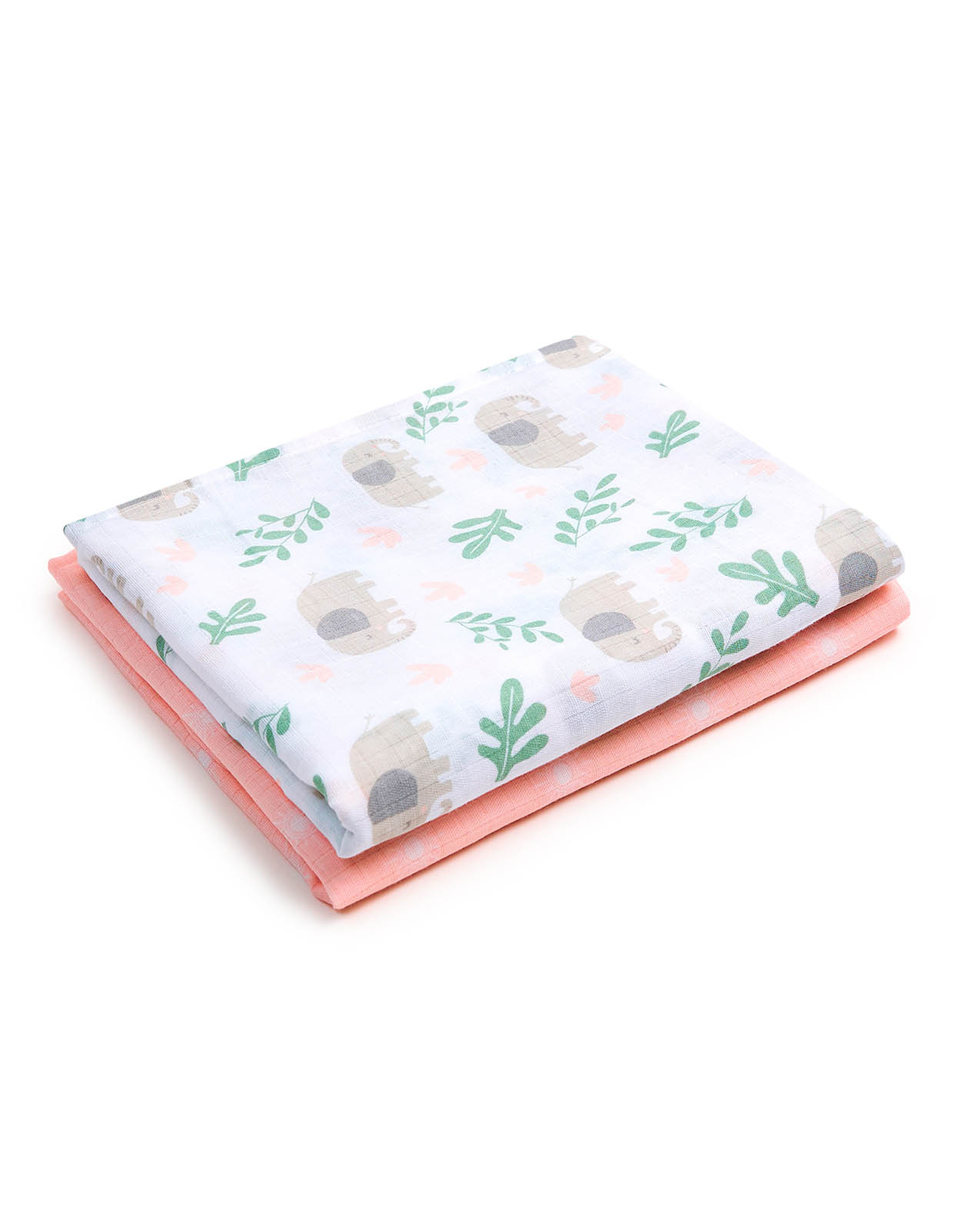 Pack of 2 Printed Newborn Blankets