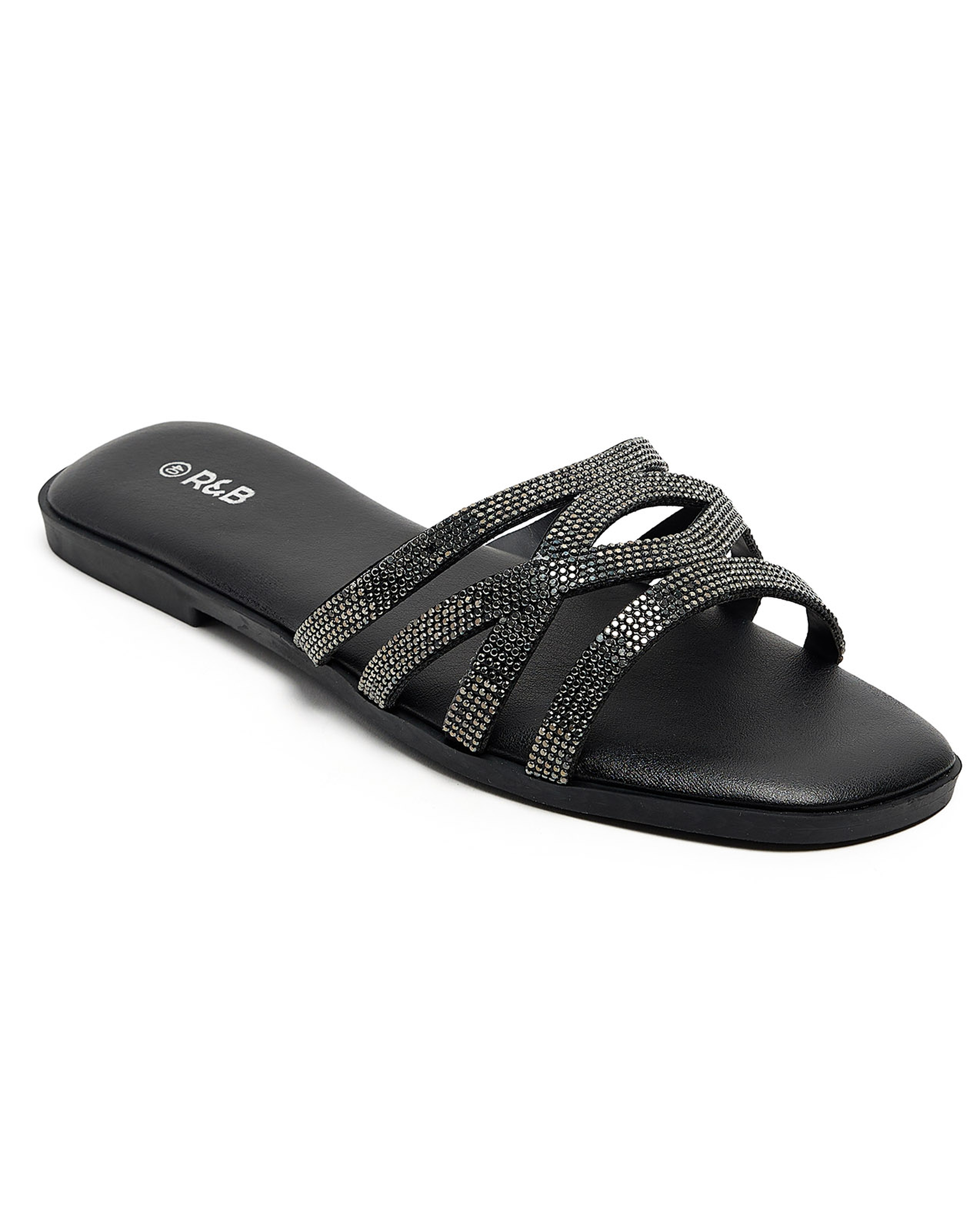 Embellished Flat Sandals