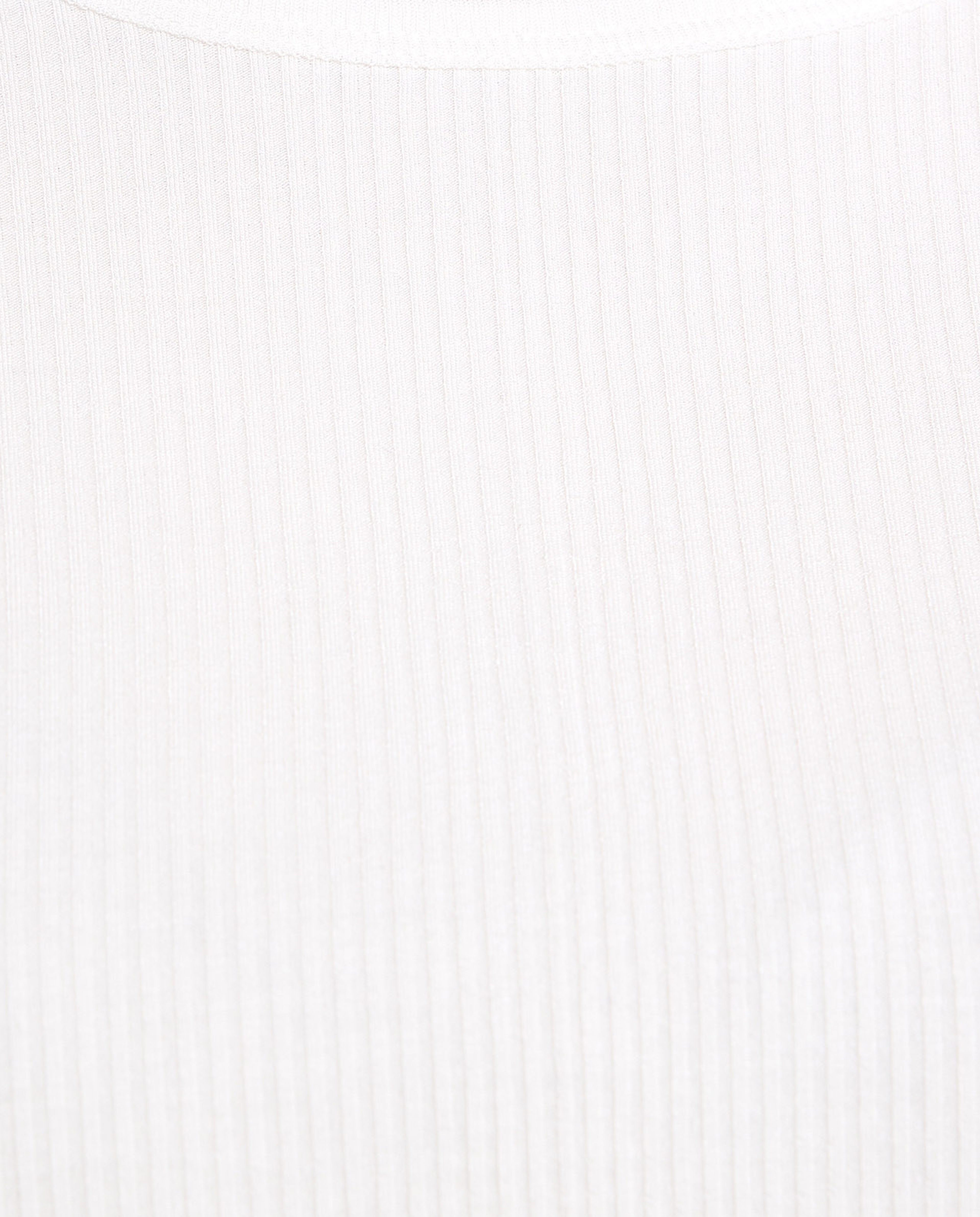 Ribbed Top with Round Neck and Short Sleeves