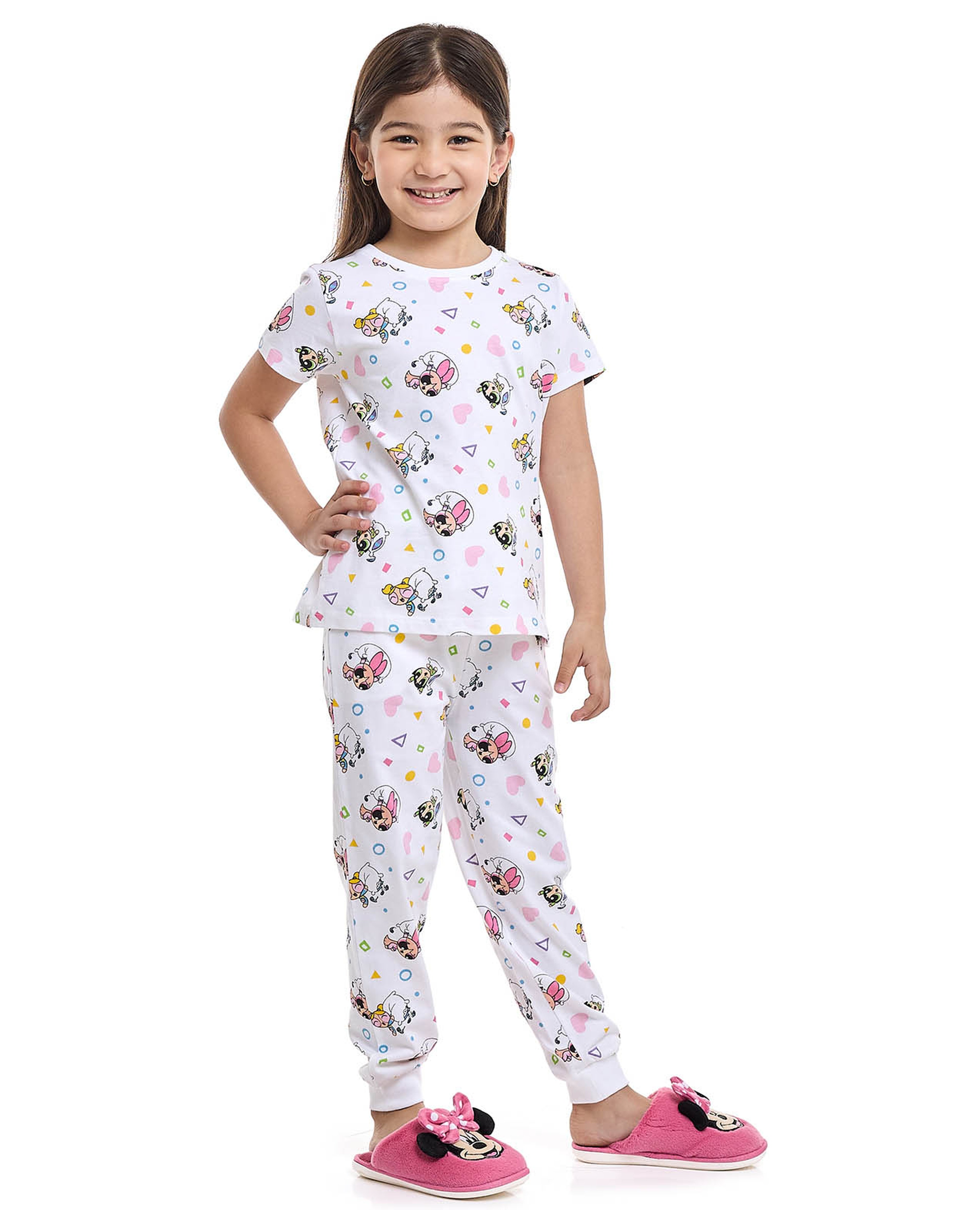 طقم بيجاما بطبعة باوربف جيرلز