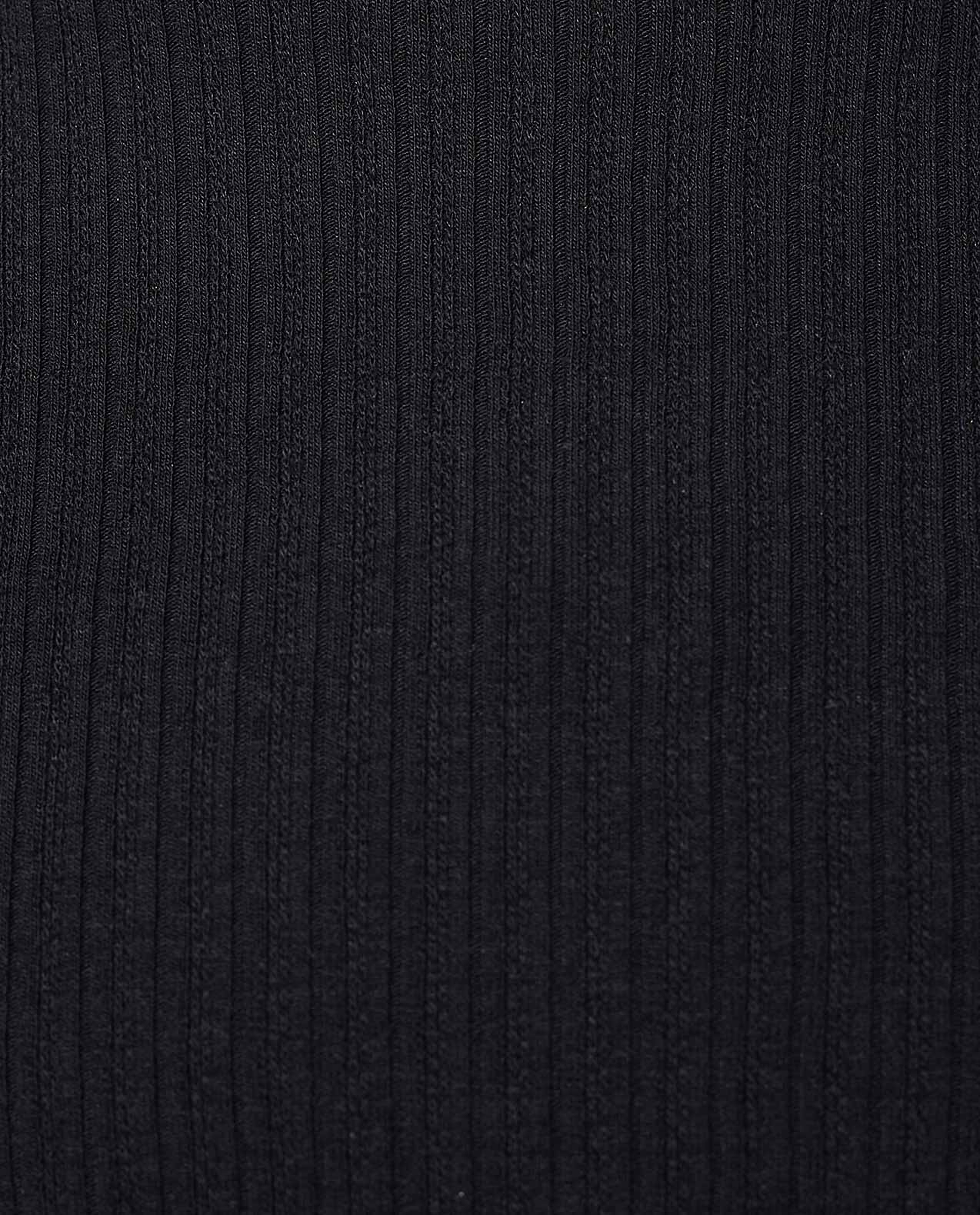 Ribbed Top with Crew Neck and Short Sleeves