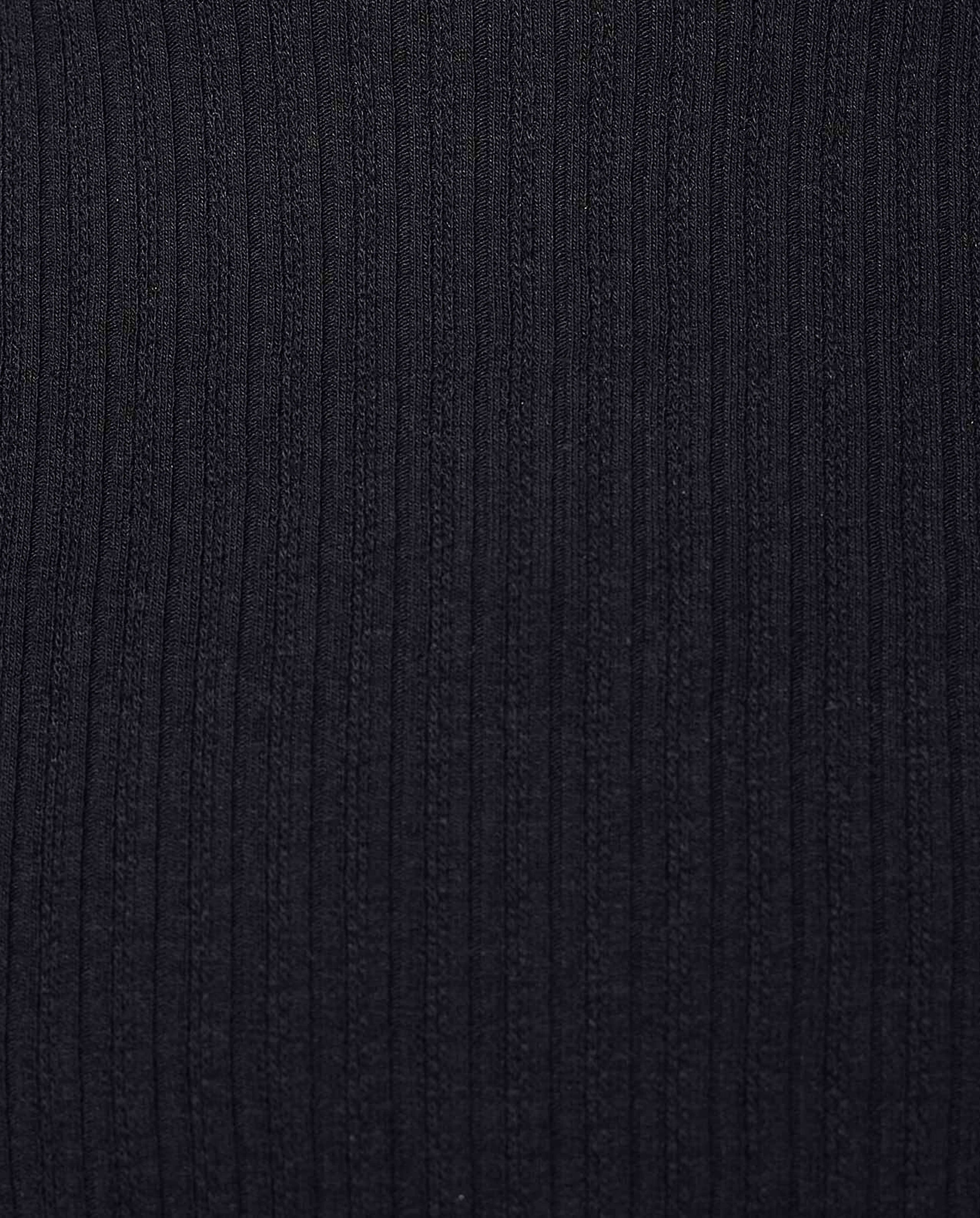 Ribbed Top with Crew Neck and Short Sleeves