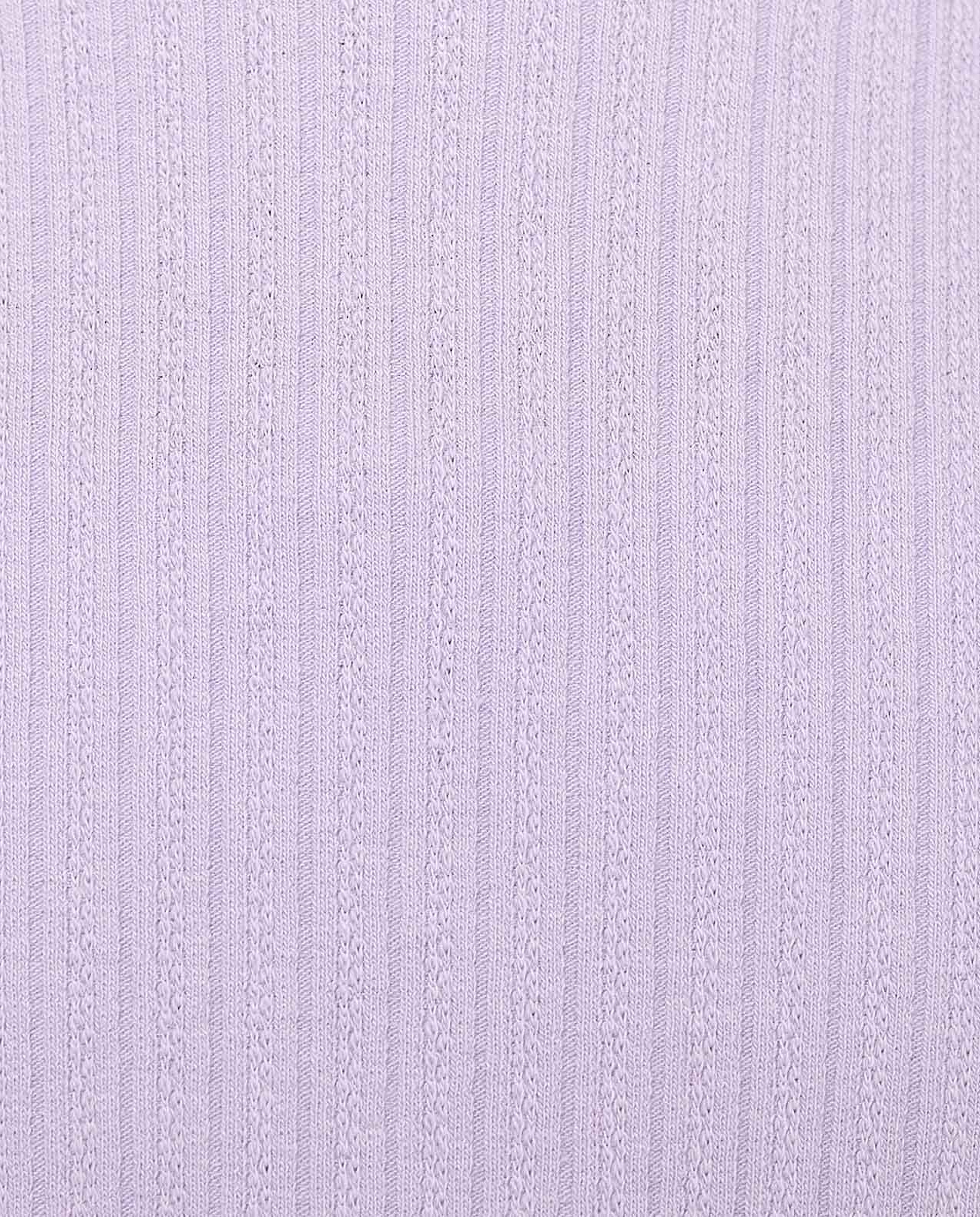 Ribbed Top with Crew Neck and Short Sleeves