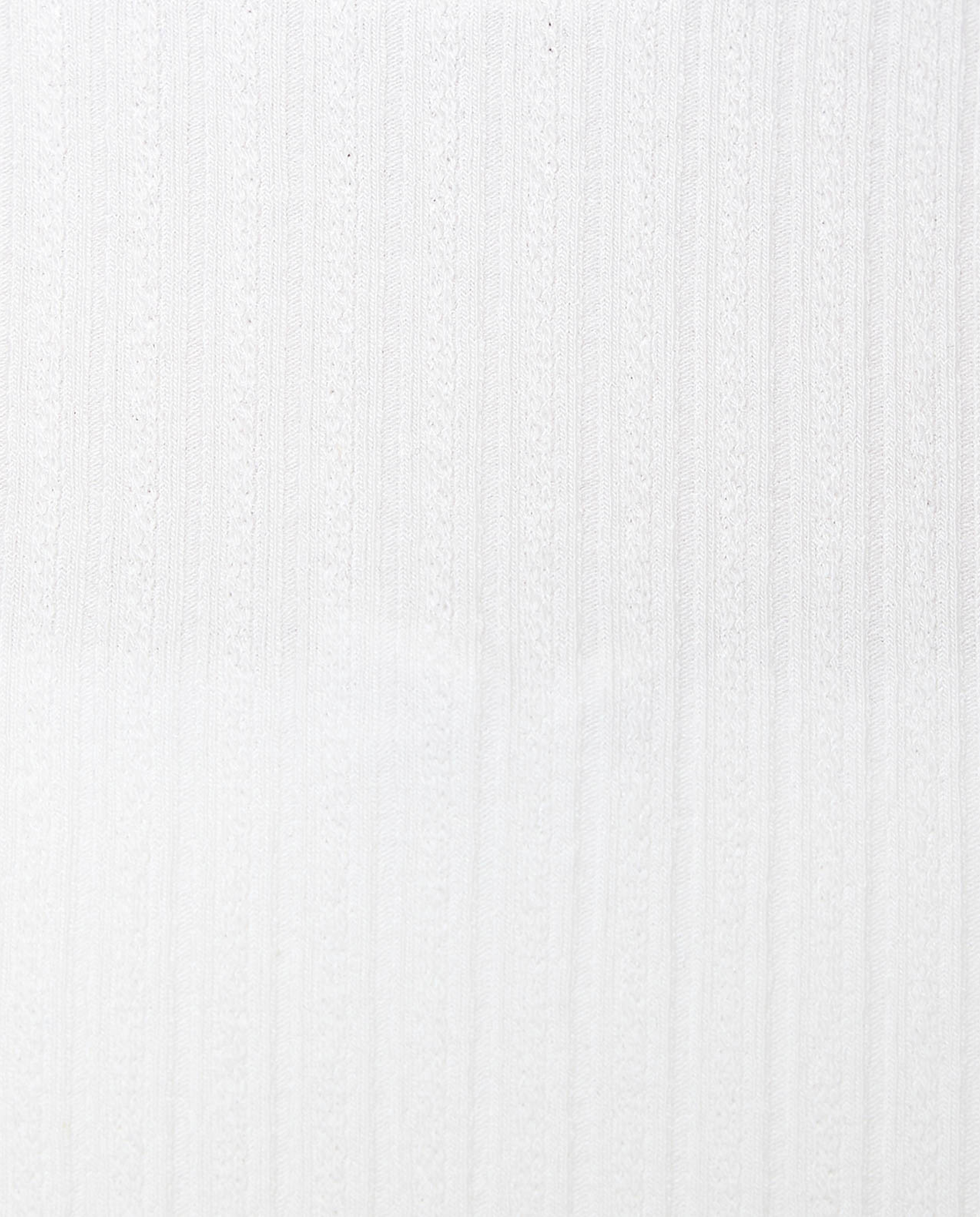 Ribbed Top with Crew Neck and Short Sleeves