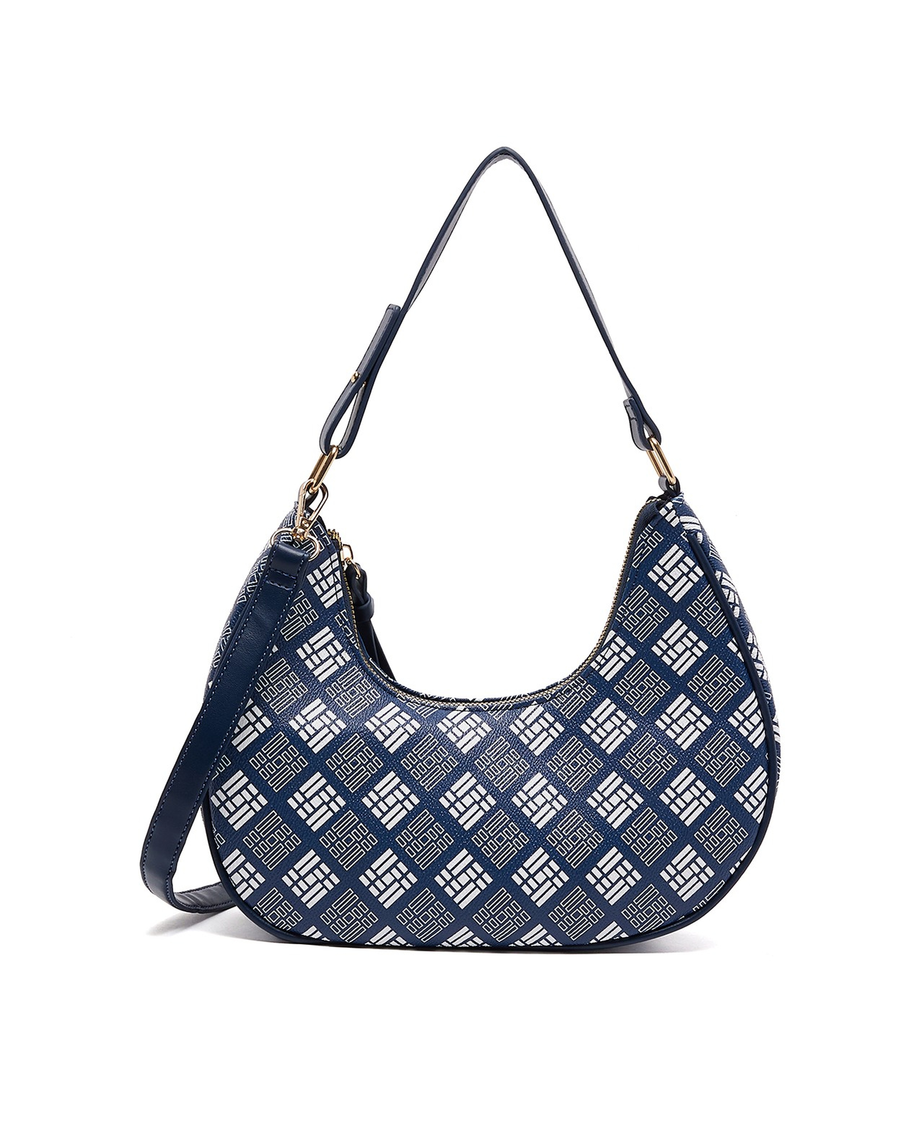 حقيبة كتف بنقشة