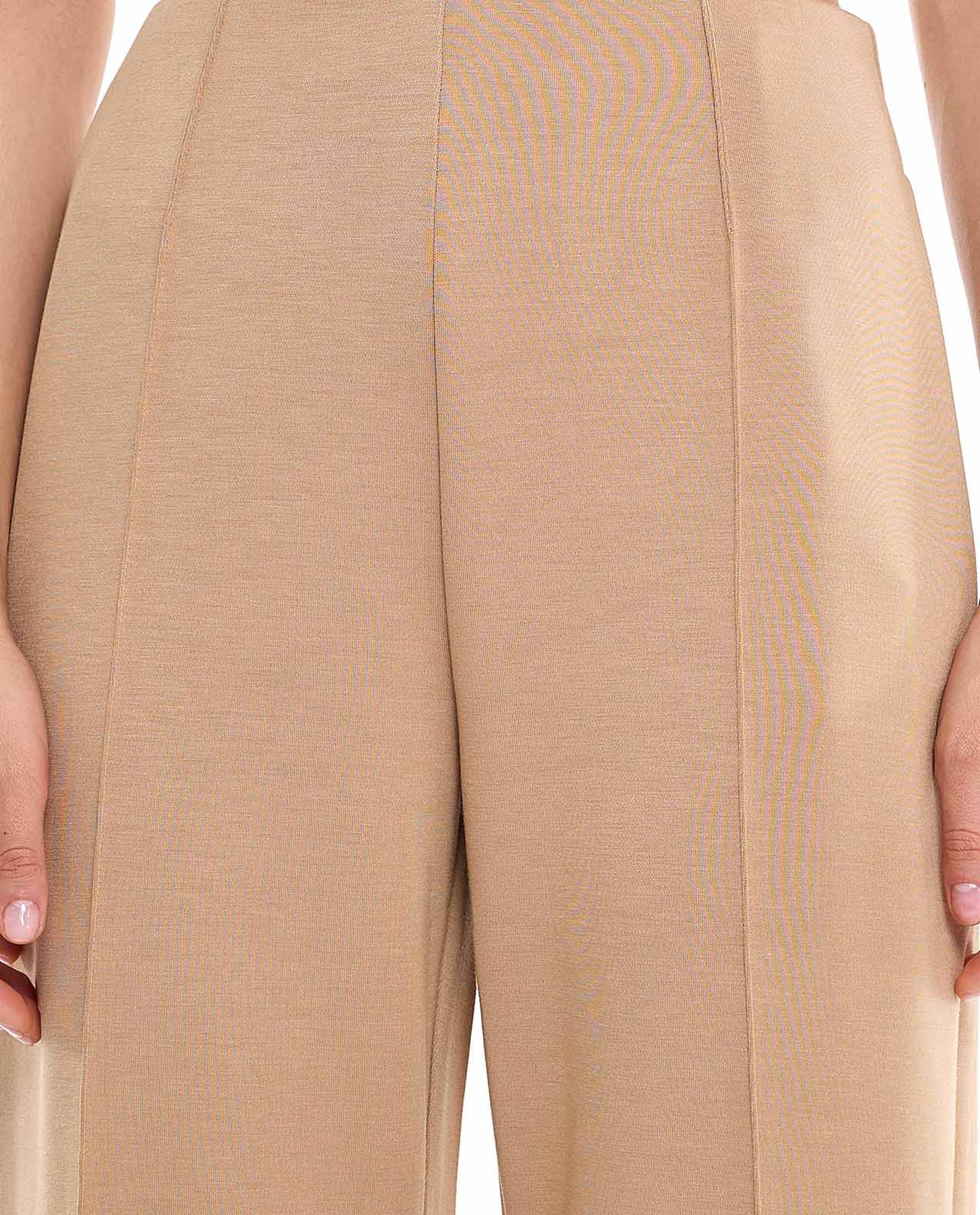 Solid Straight Fit Trousers with Zipper Closure