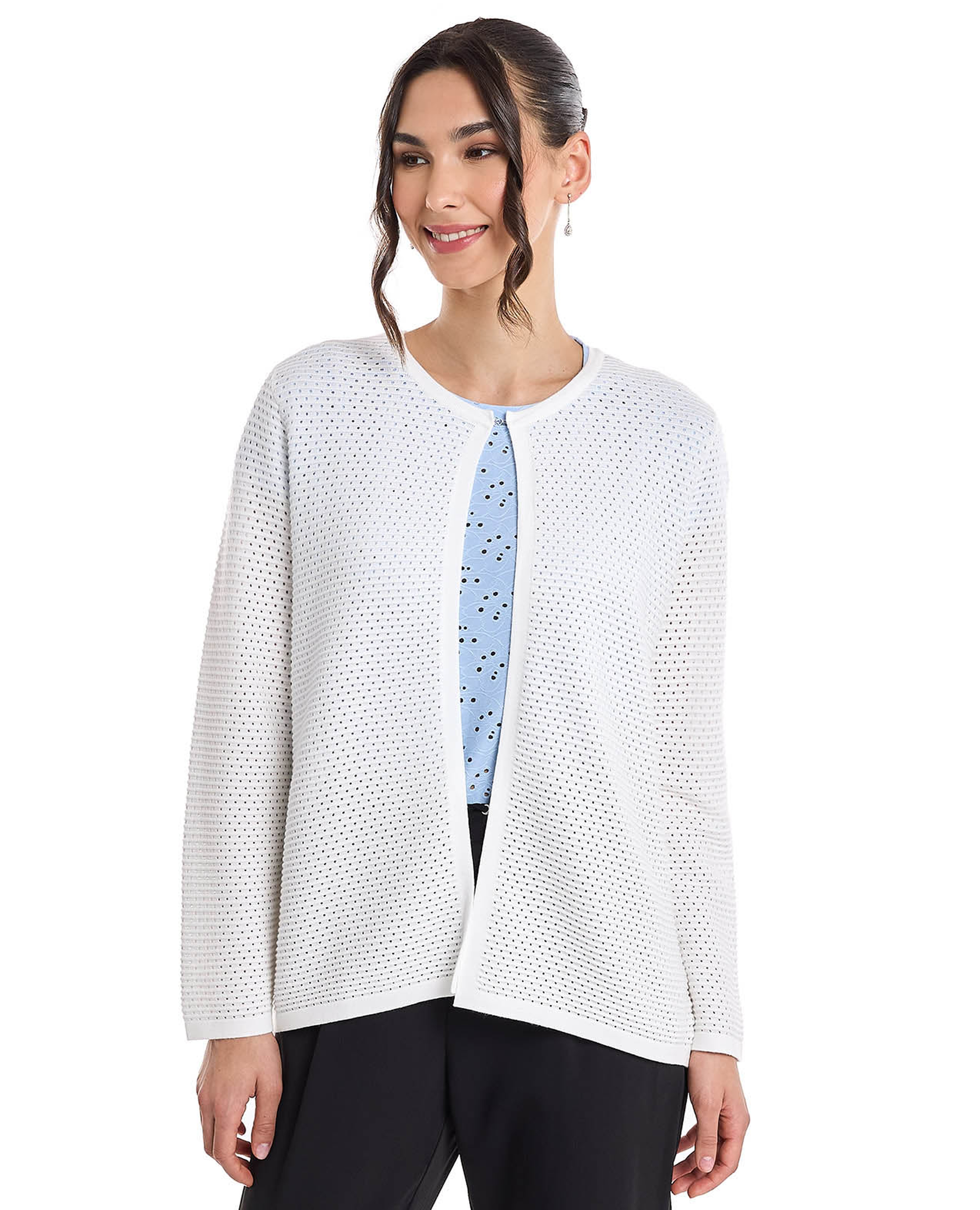 Openwork Cardigan with long Sleeves