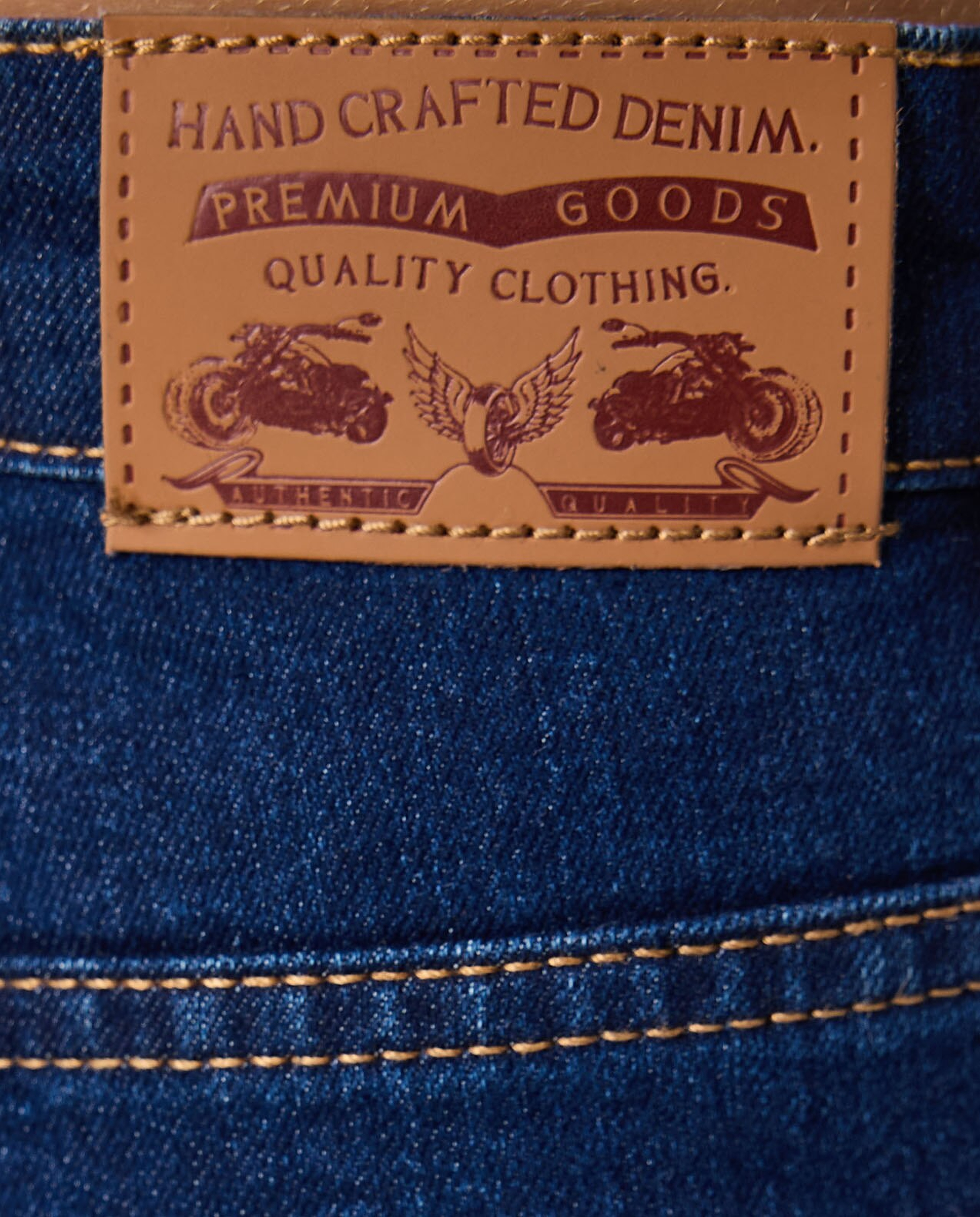 Faded Denim Shorts with Button Closure