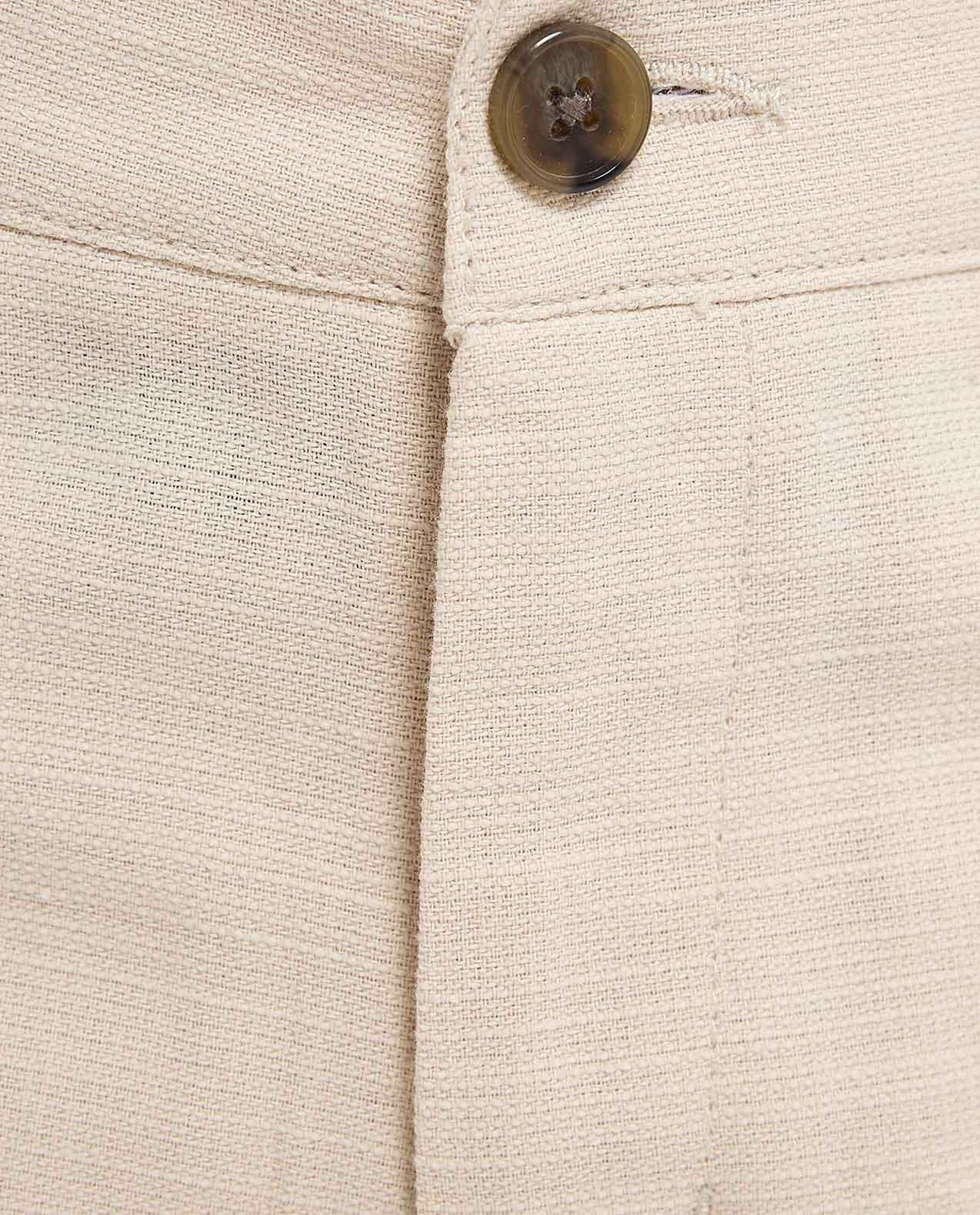 Textured Shorts with Button Closure