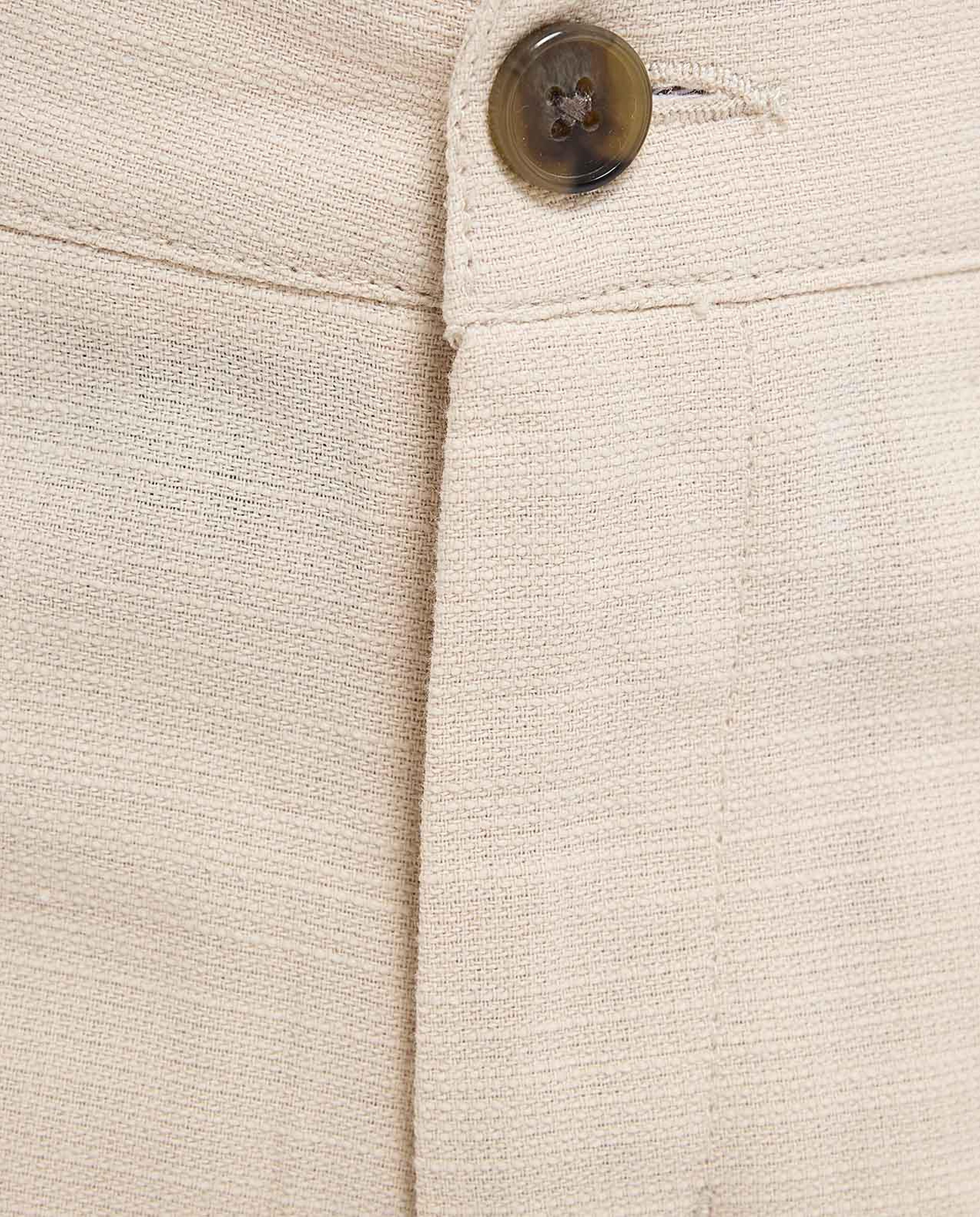 Textured Shorts with Button Closure