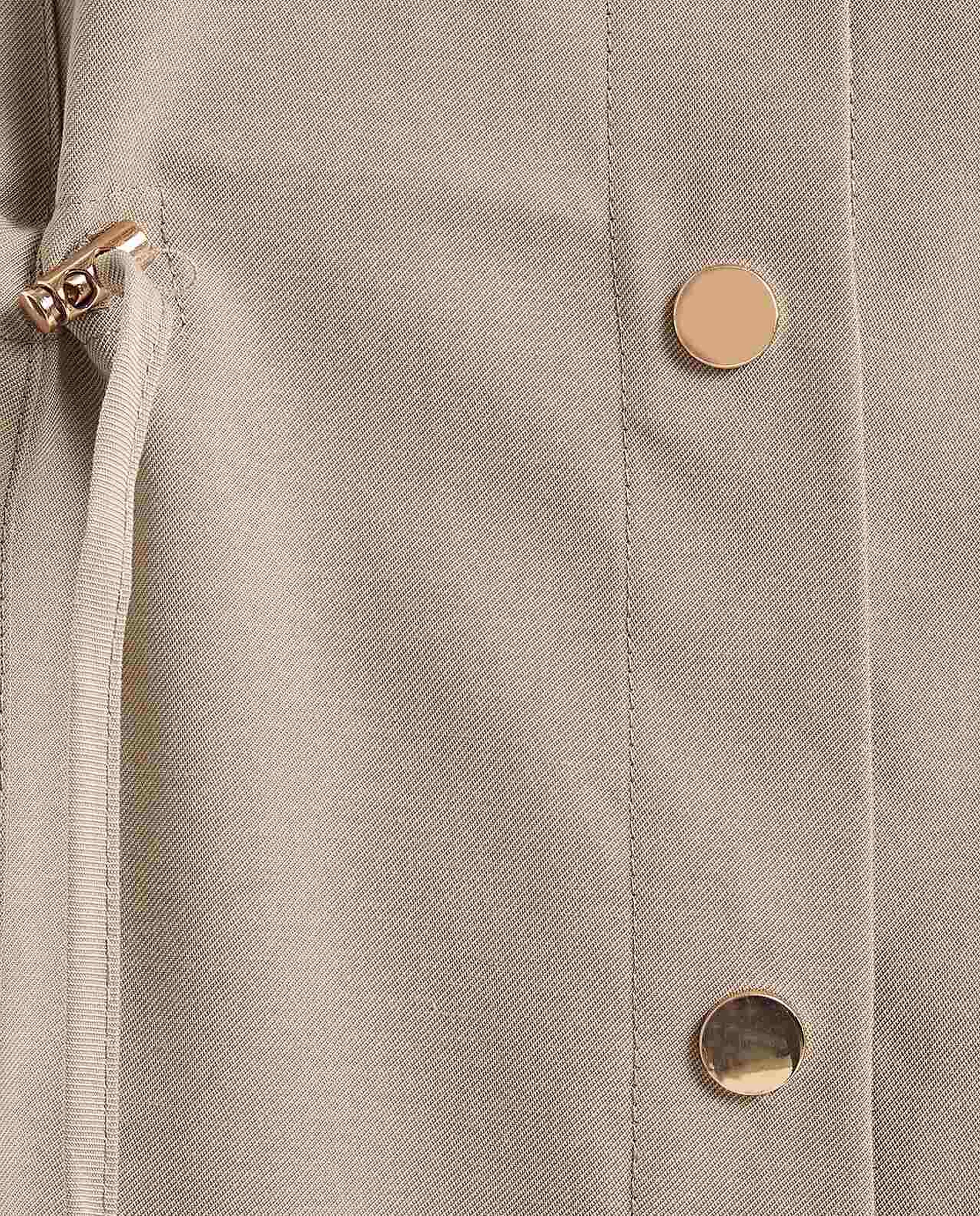 Solid Jacket with Snap Button Closure