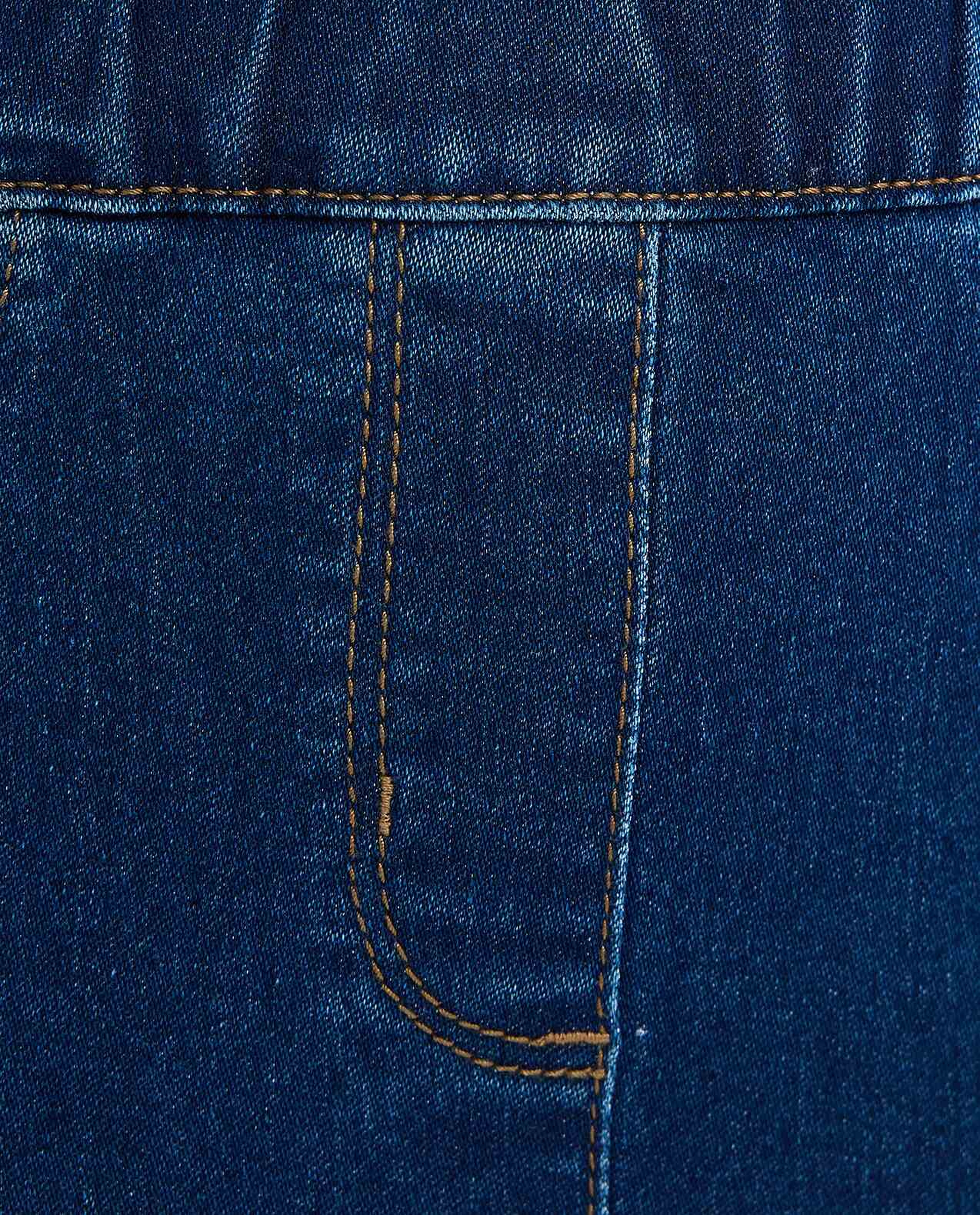 Solid Jeggings with Elastic Waist