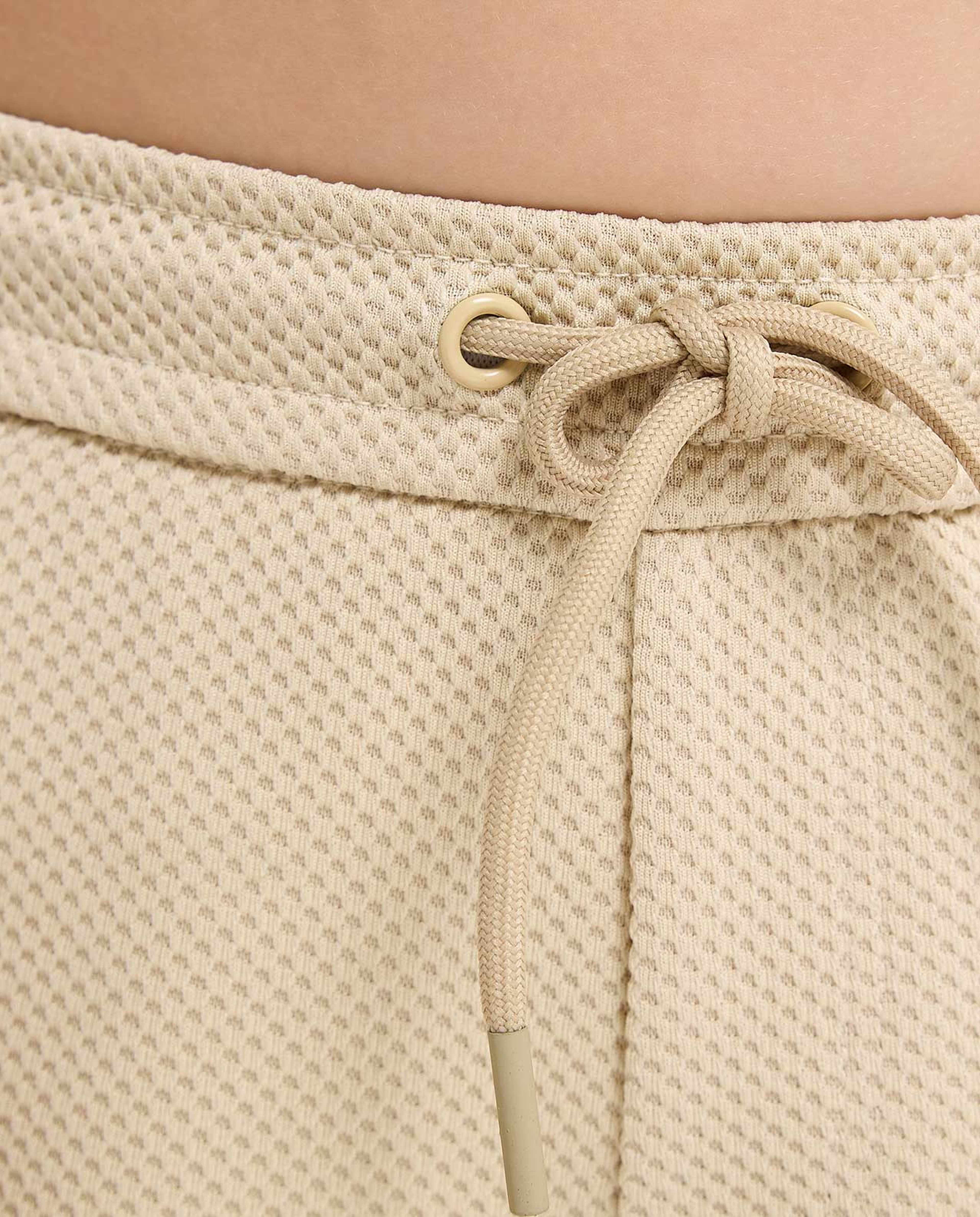 Textured Shorts with Drawstring Waist