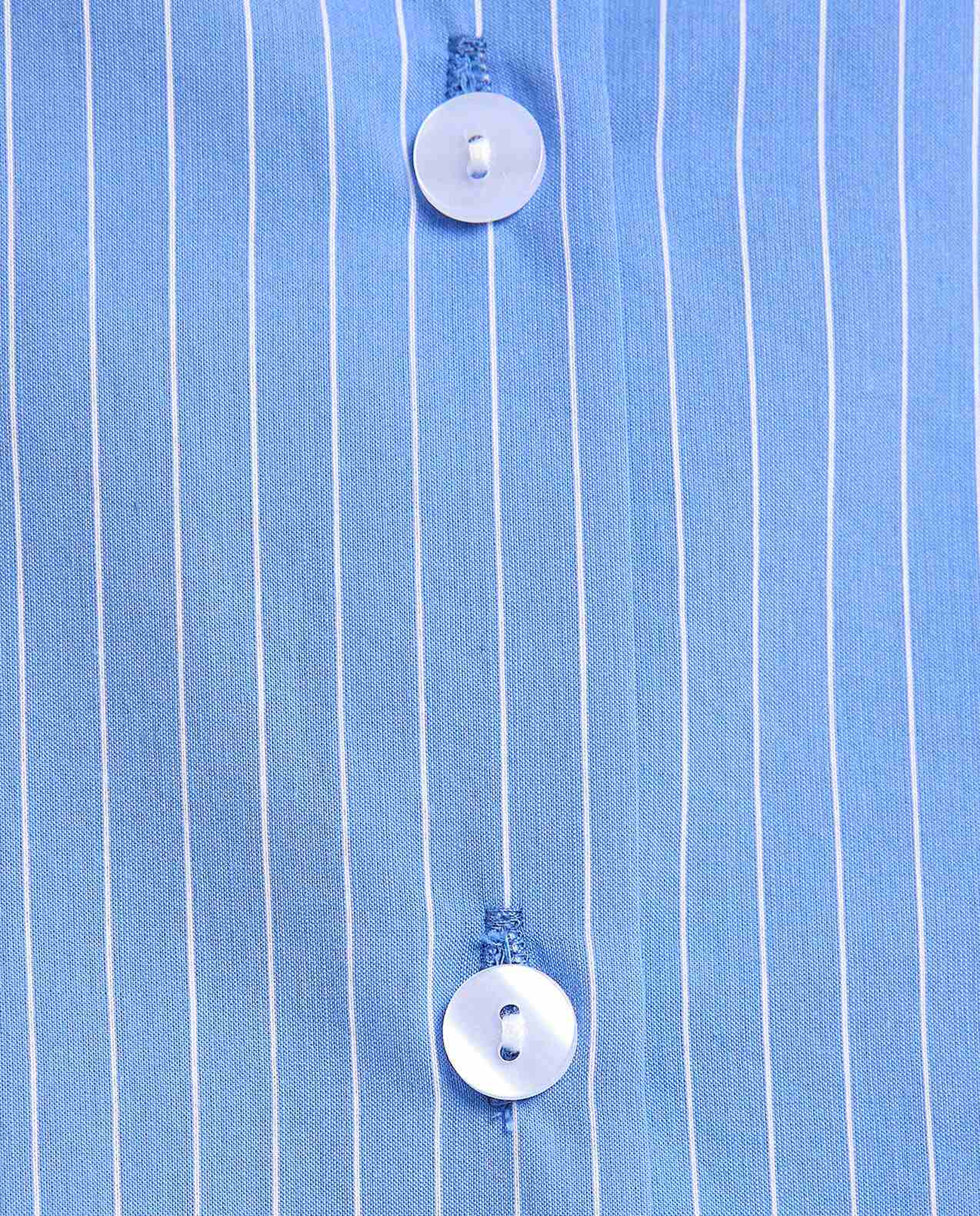 Striped Shirt with Classic Collar and Long Sleeves